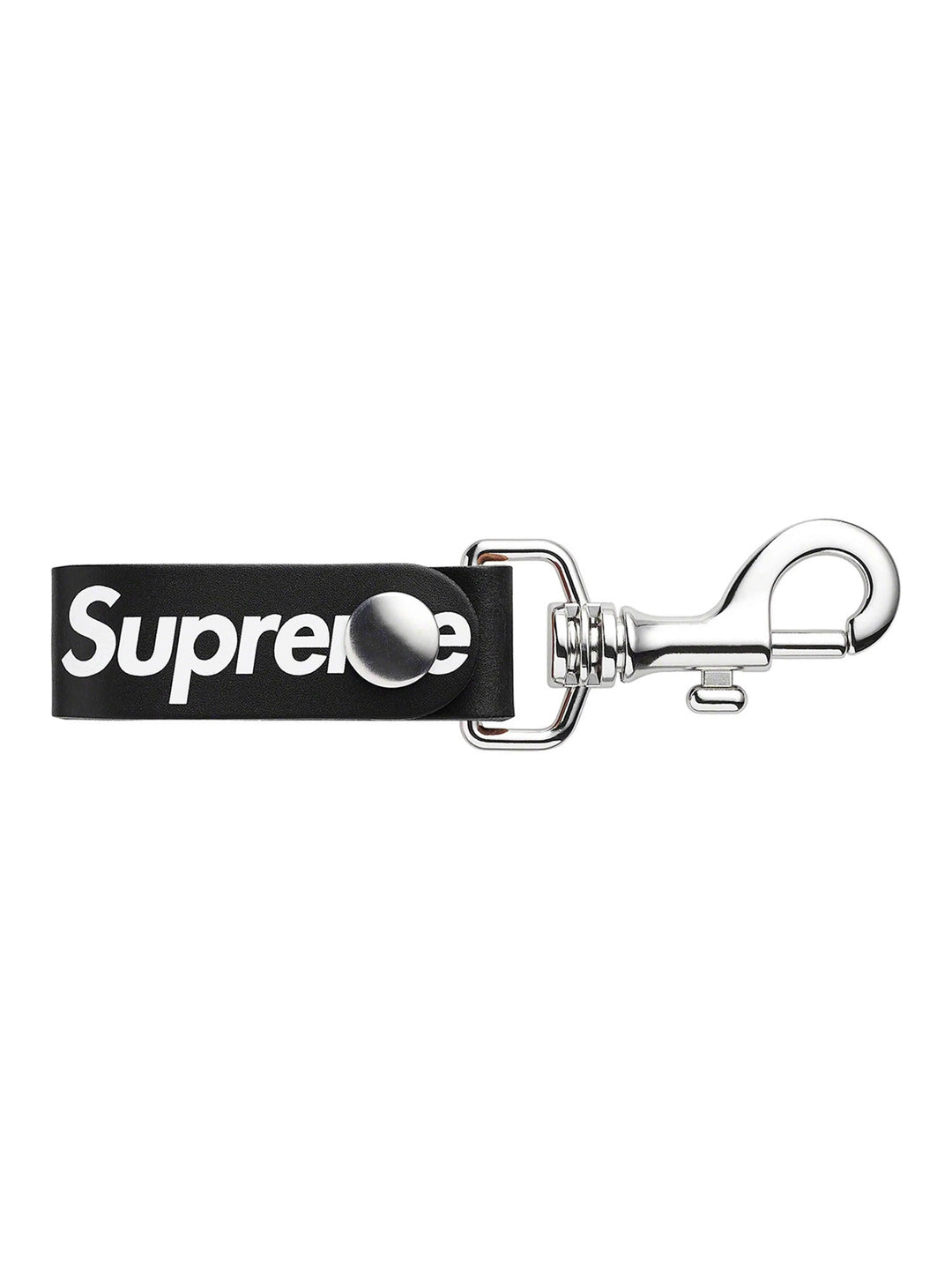 Supreme Leather Key Loop Black [SS21] Prior