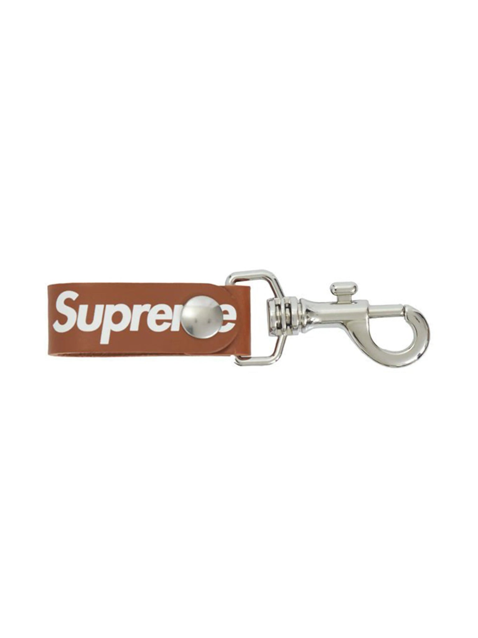 Supreme Leather Key Loop Brown [SS21] Prior