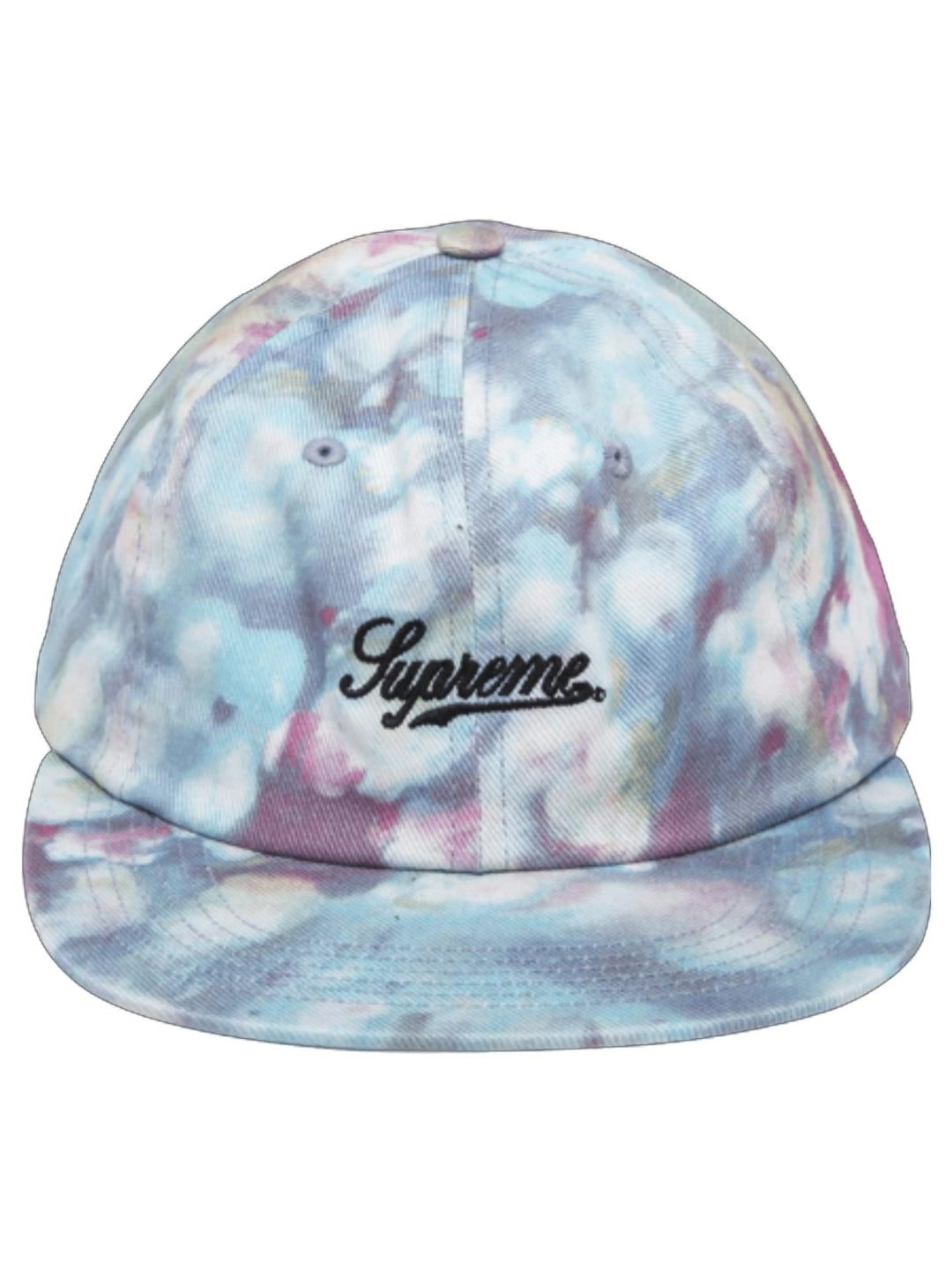 Supreme Liberty Twill 6-Panel Hat Light Blue/Multi [FW15][USED] Prior