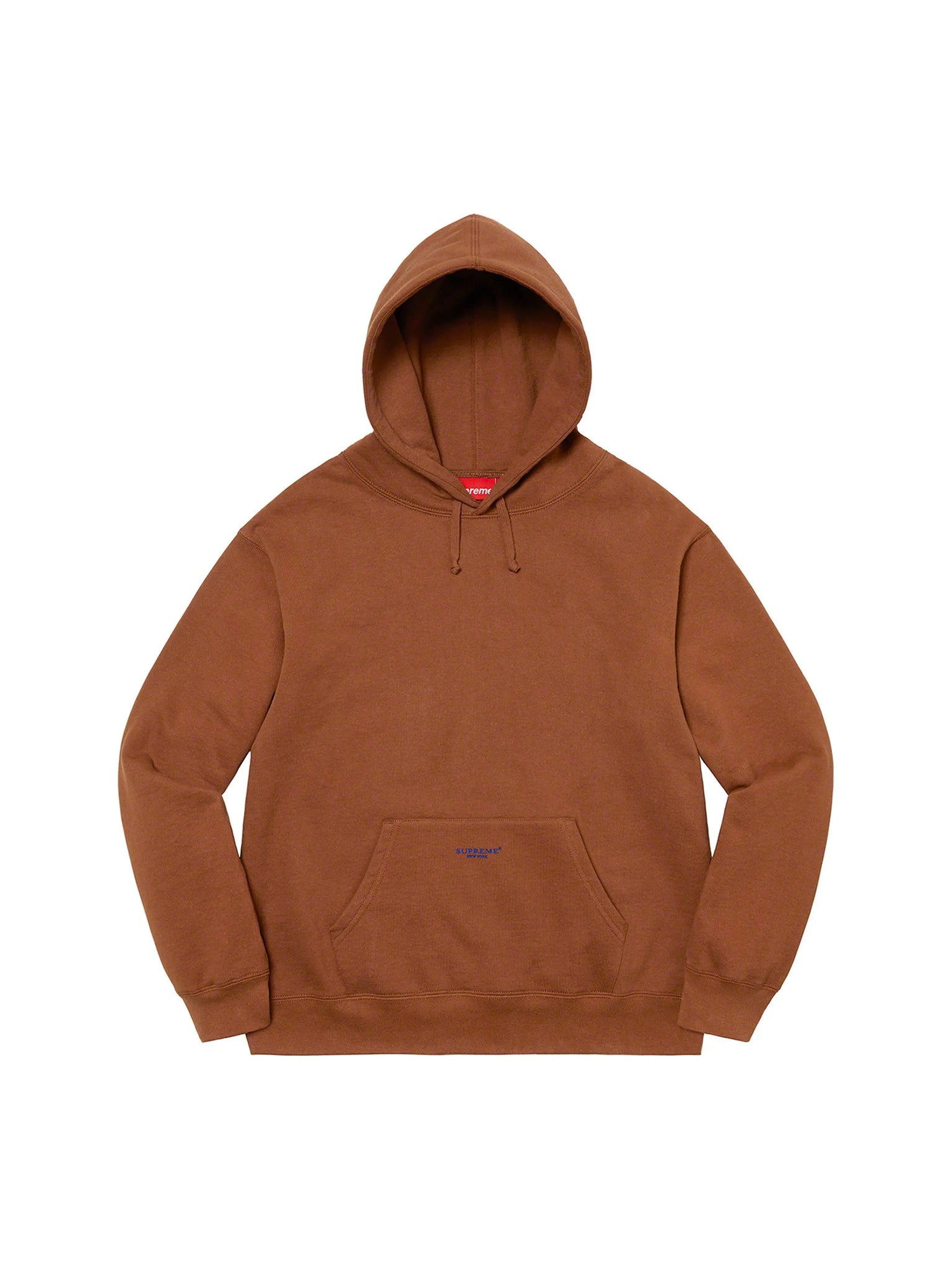 Supreme Micro Logo Hooded Sweatshirt (SS22) Brown in Auckland, New Zealand - Shop name