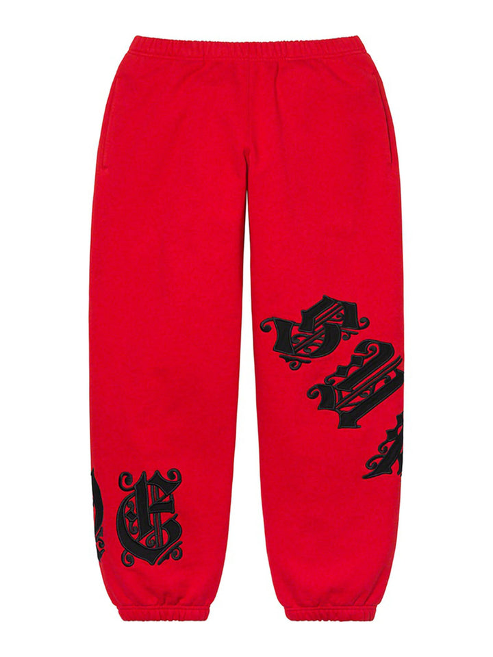 Supreme Old English Wrap Sweatpants Red [SS21] Prior