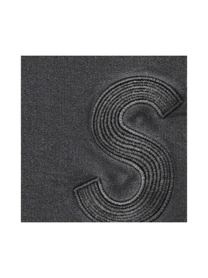 Supreme Overdyed S Logo Hooded Sweatshirt Black Prior