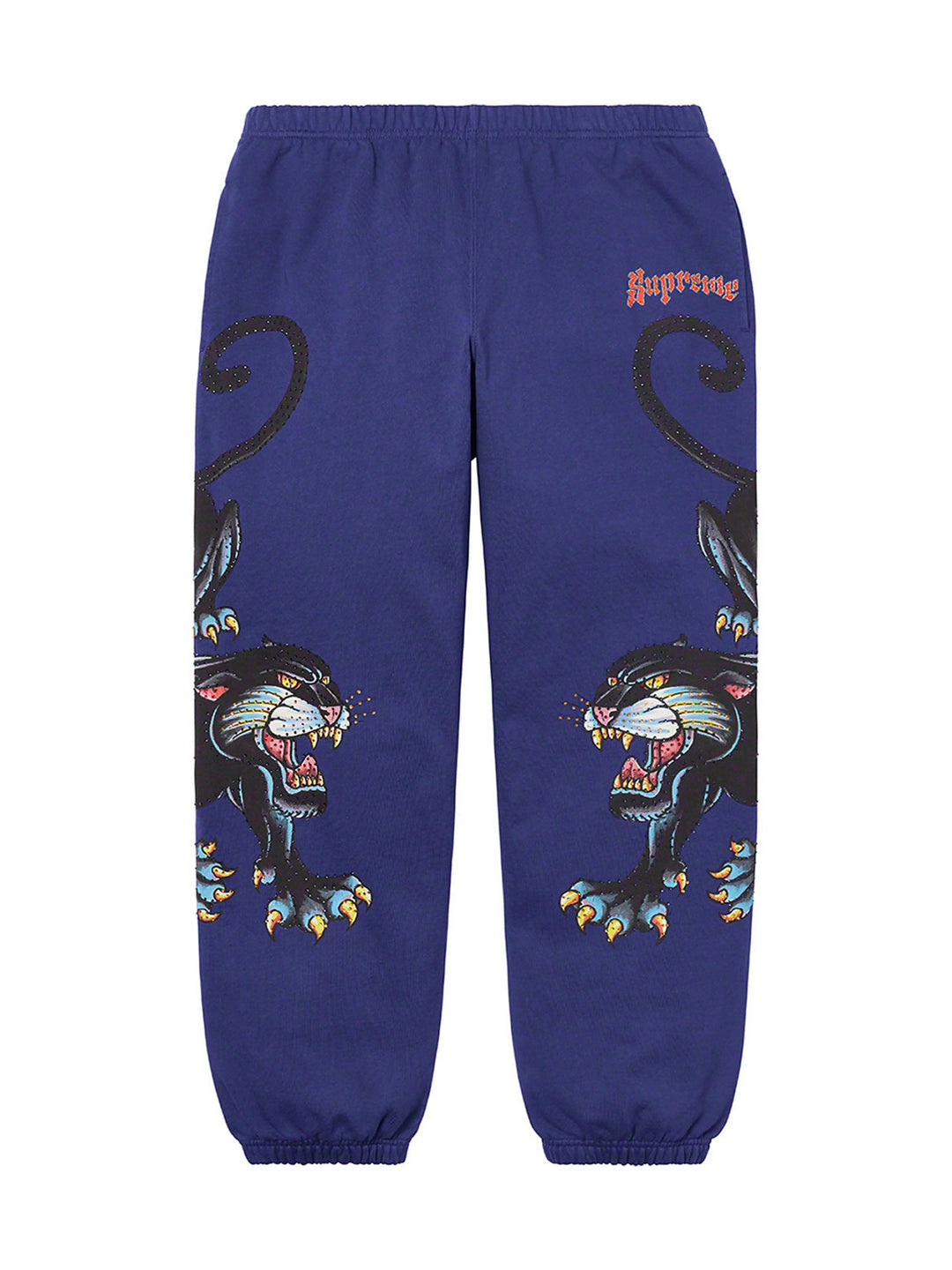Supreme Panther Sweatpants Washed Navy [SS21] Prior
