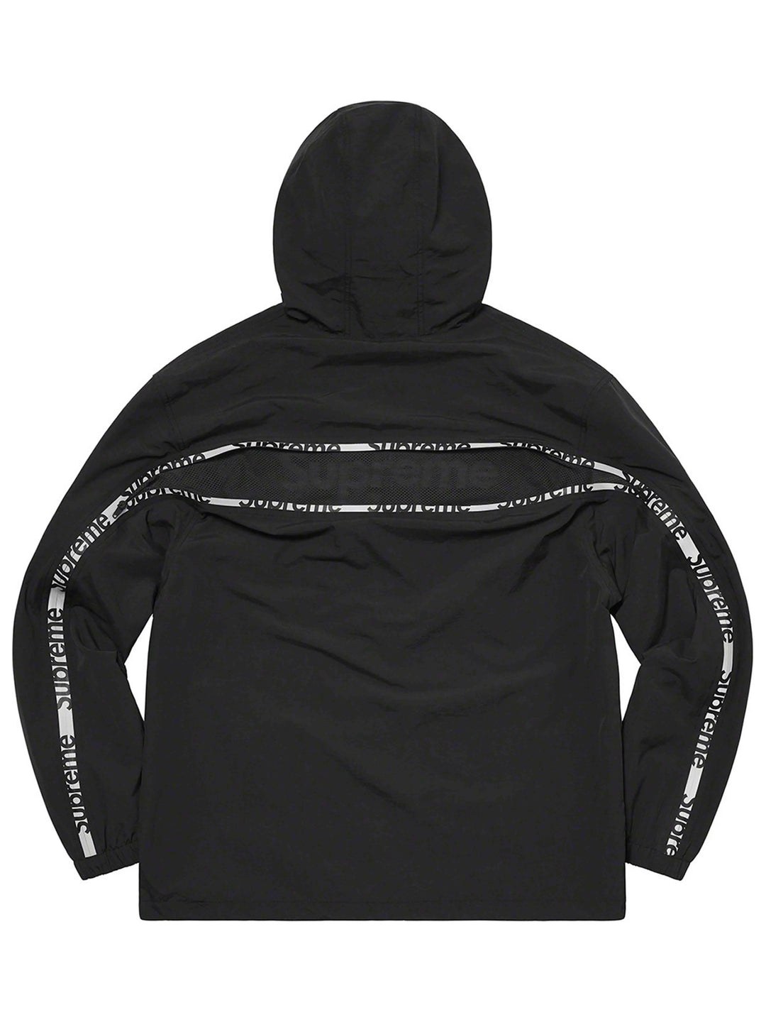 Supreme Reflective Zip Hooded Jacket Black [SS21] Prior