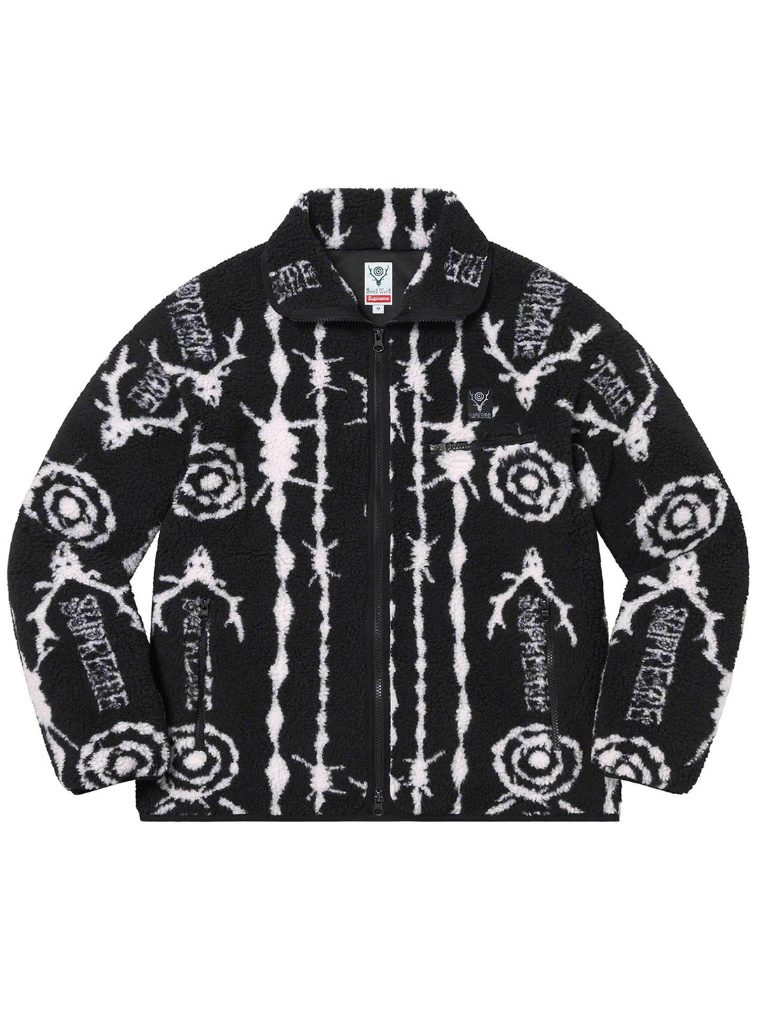 Supreme SOUTH2 WEST8 Fleece Jacket Black [SS21] Prior