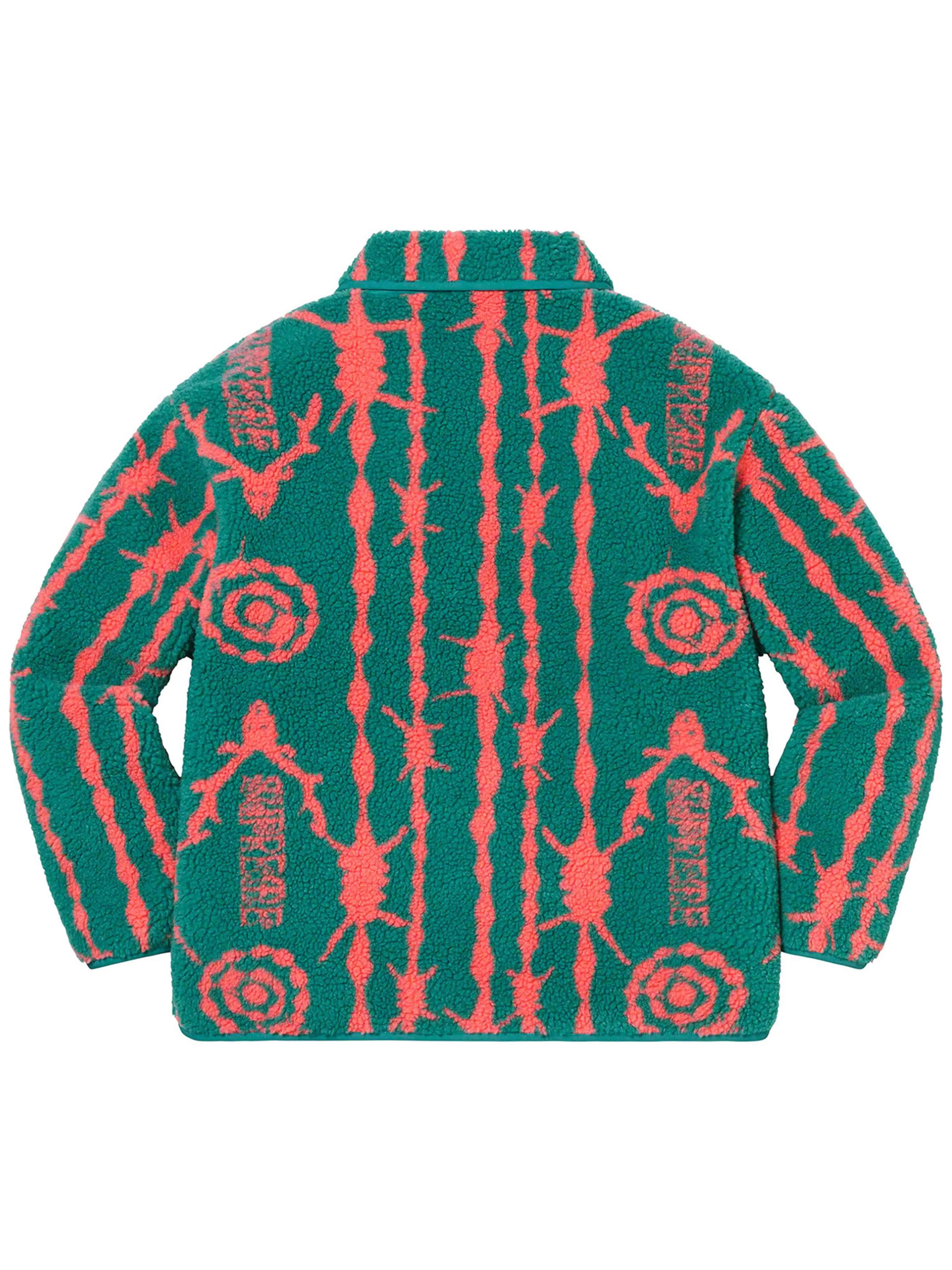 Buy Supreme SOUTH2 WEST8 Fleece Jacket Teal [SS21] Online in