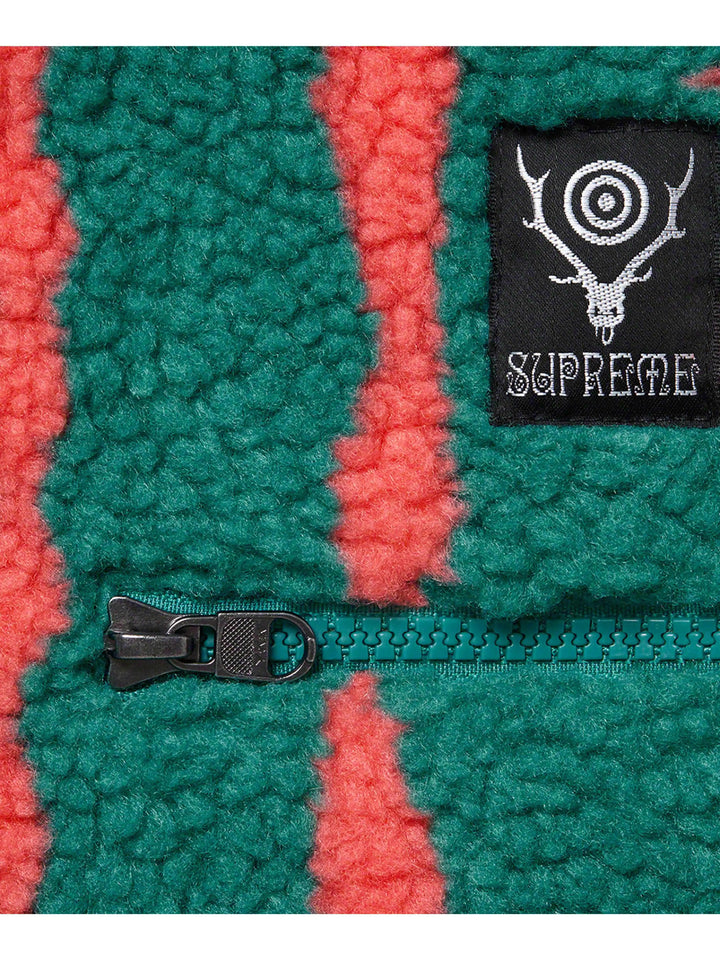 Supreme SOUTH2 WEST8 Fleece Jacket Teal [SS21] Prior