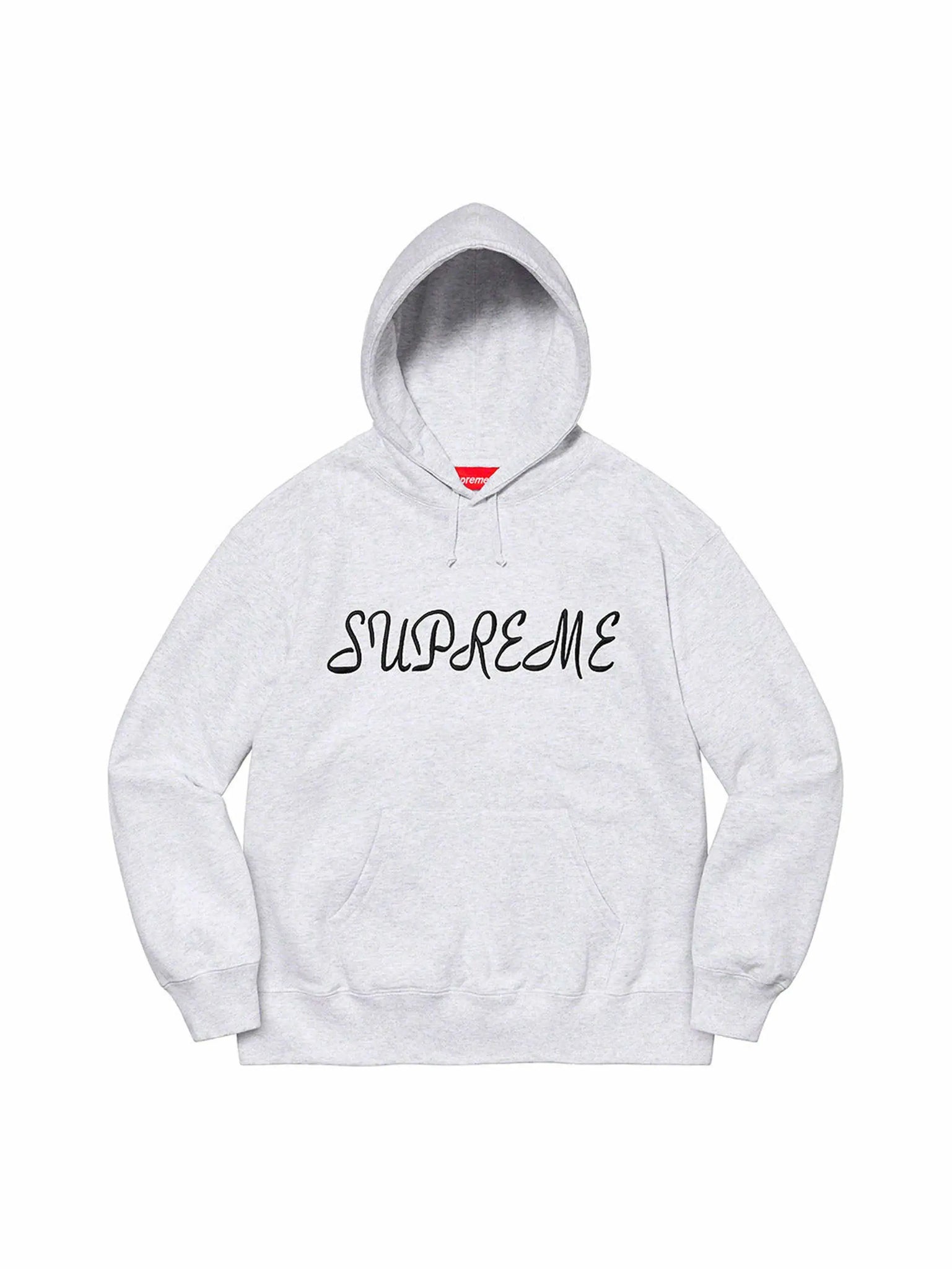 Supreme Script Hooded Sweatshirt Ash Grey in Auckland, New Zealand - Shop name