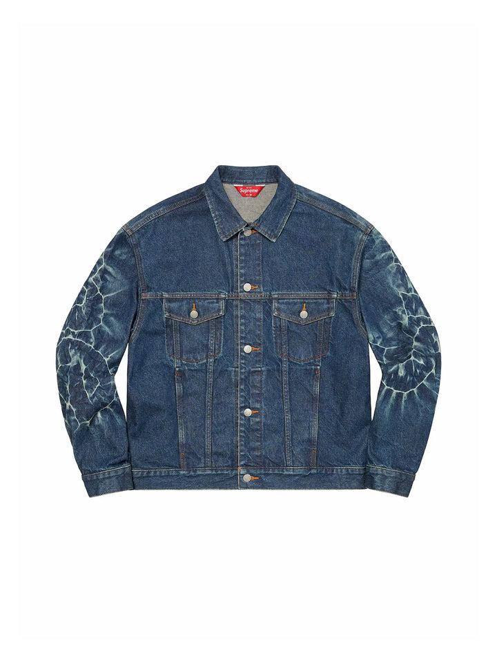 Supreme Shibori Denim Trucker Jacket Rigid Indigo in Auckland, New Zealand - Shop name