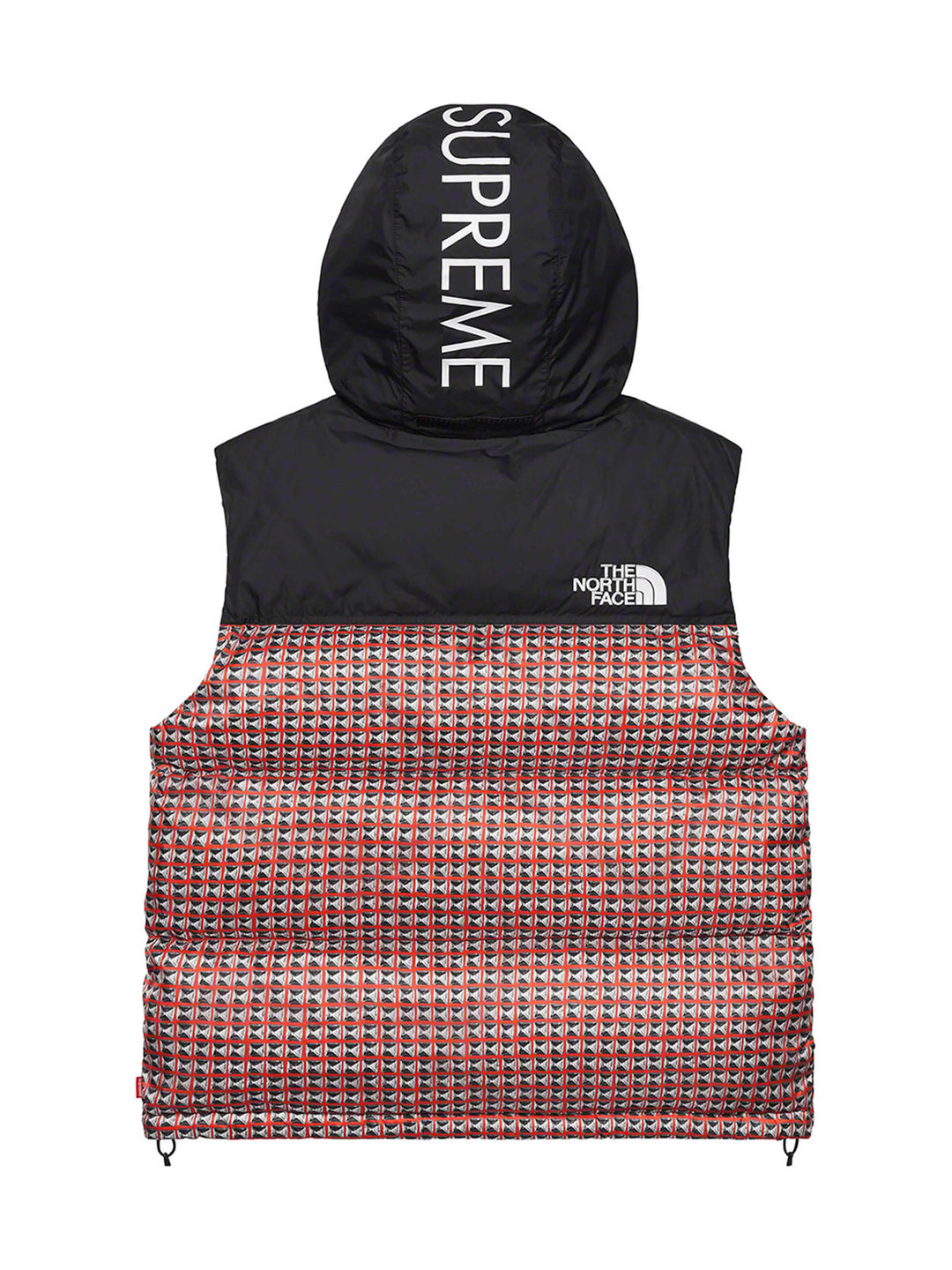 Supreme The North Face Studded Nuptse Vest Red [SS21] Prior