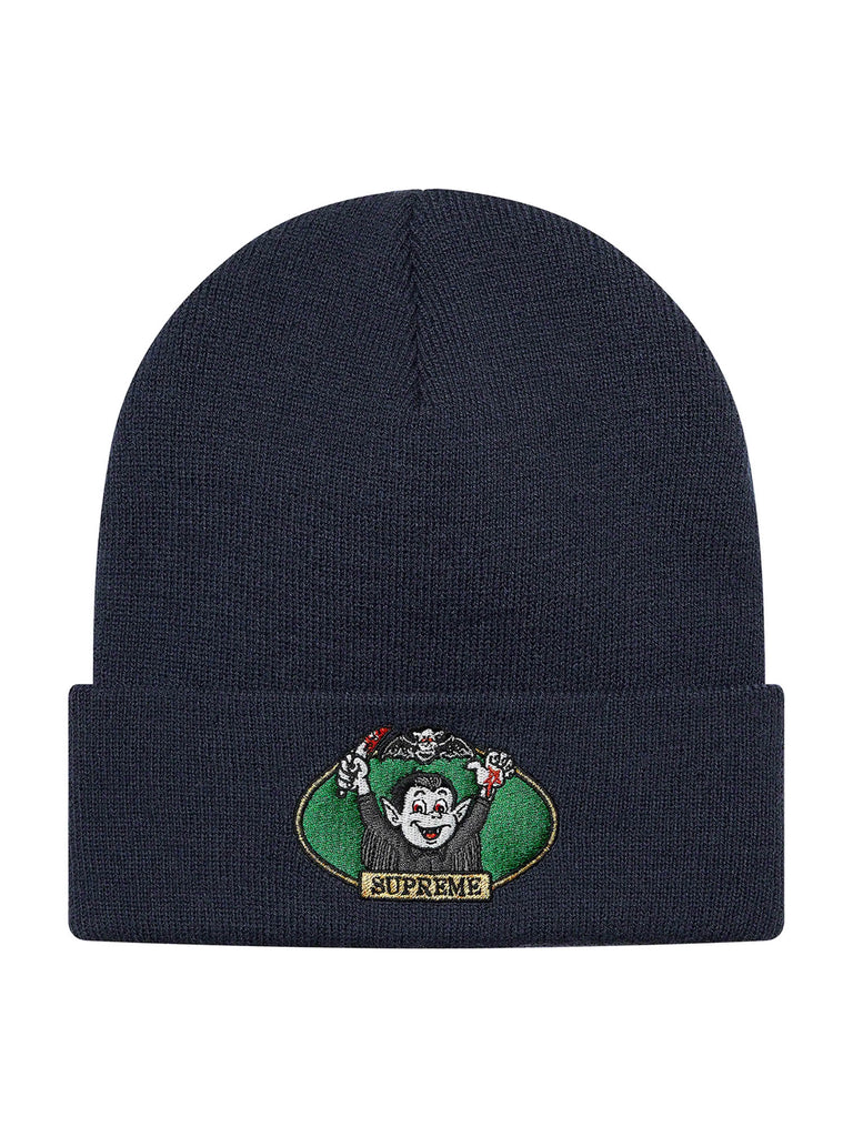 Supreme navy beanie hotsell