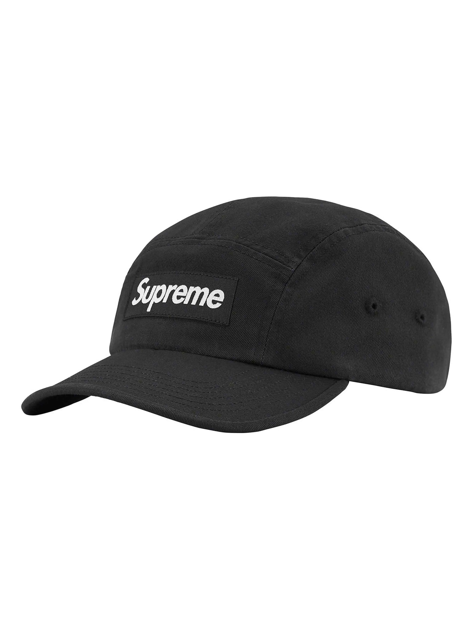 Supreme Washed Chino Twill Camp Cap Black (FW22) Prior