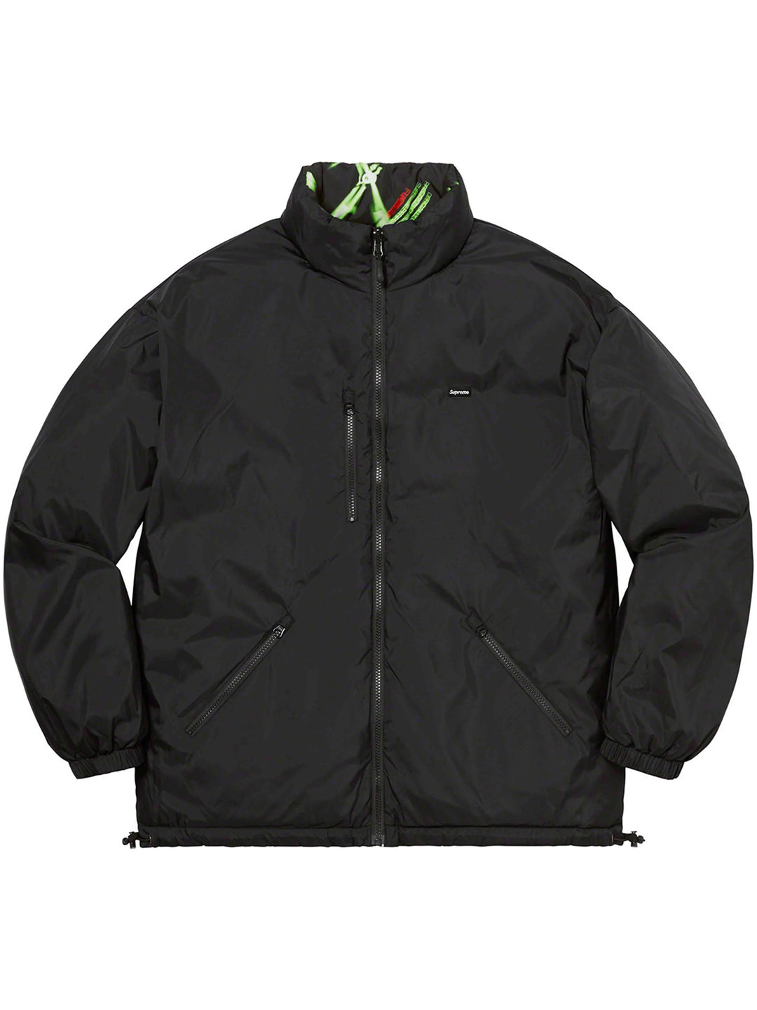 Supreme Watches Reversible Puffer Jacket Black [FW20] Prior