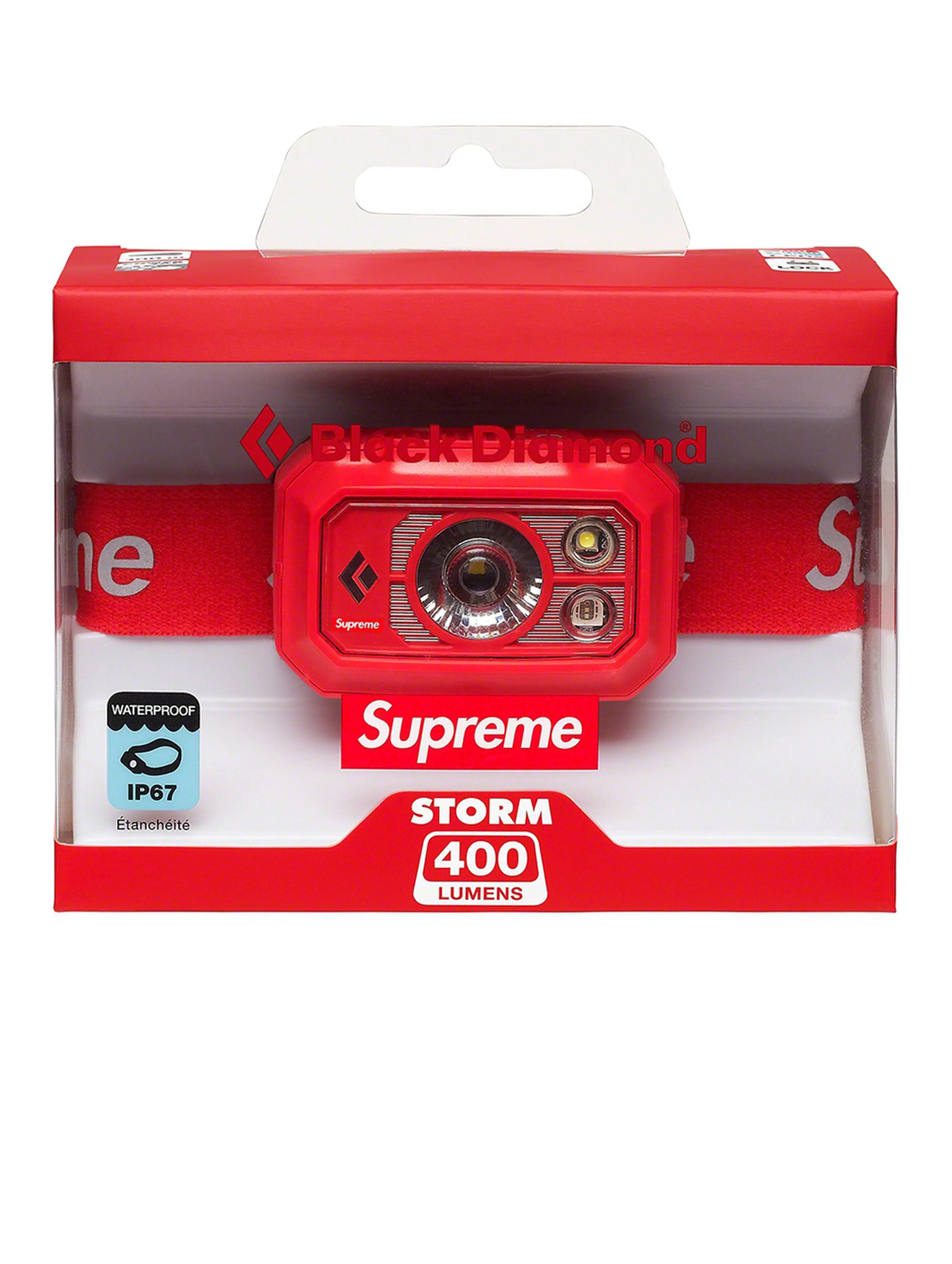 Supreme X Black Diamond Storm 400 Headlamp Red [FW20] - Prior