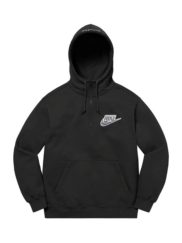 Supreme X Nike Half Zip Hoodie BLACK [SS21] Prior