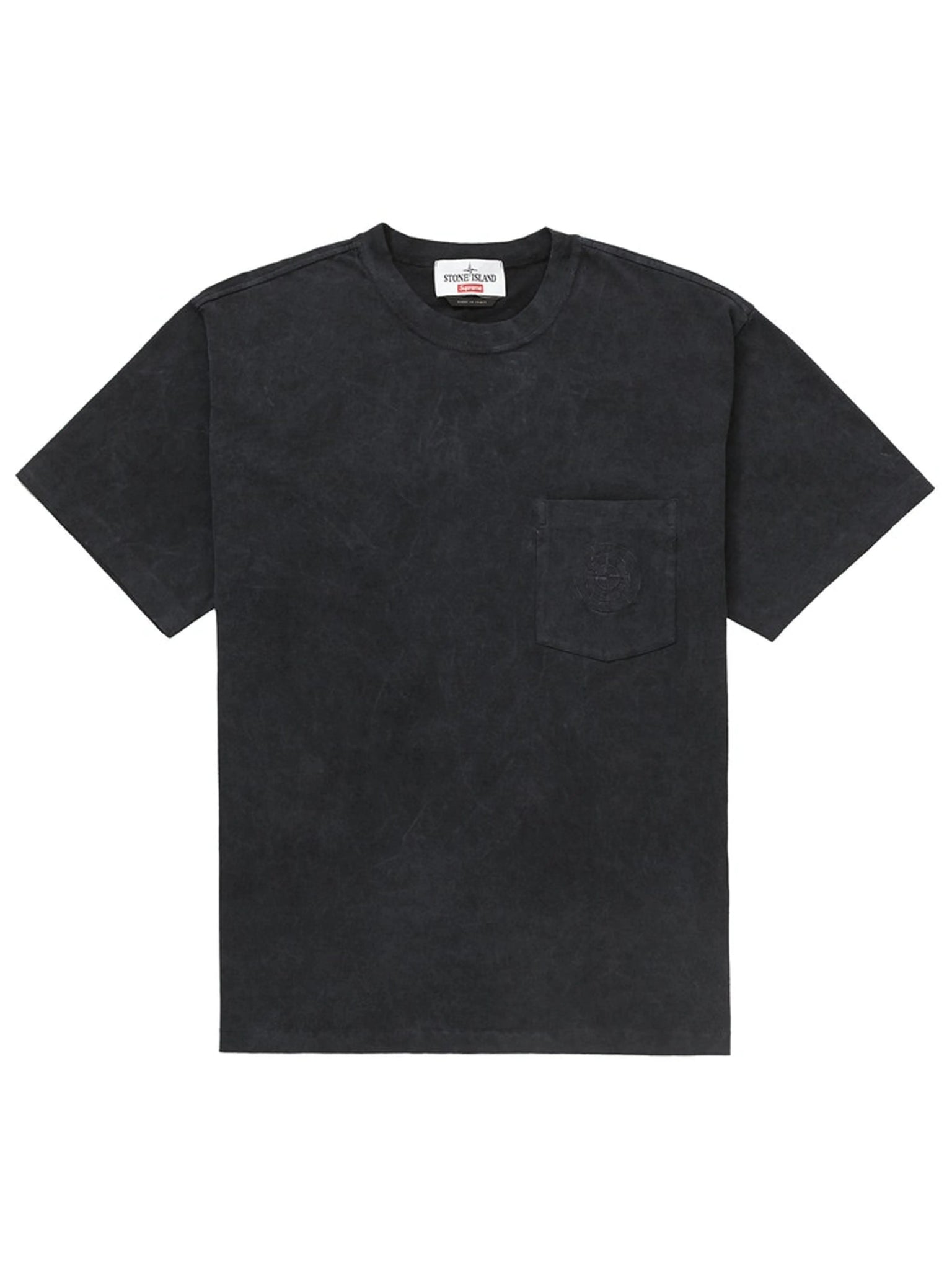 Supreme x Stone Island Pocket tee Black [SS19][USED] Prior