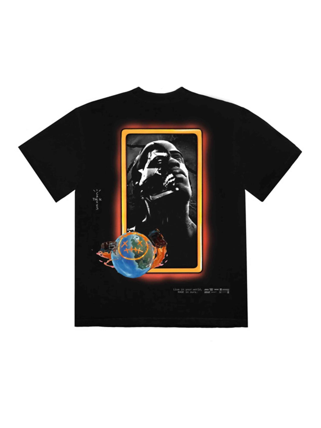 Travis Scott Astro Portrait T-Shirt Black [FACTORY FLAW] Prior