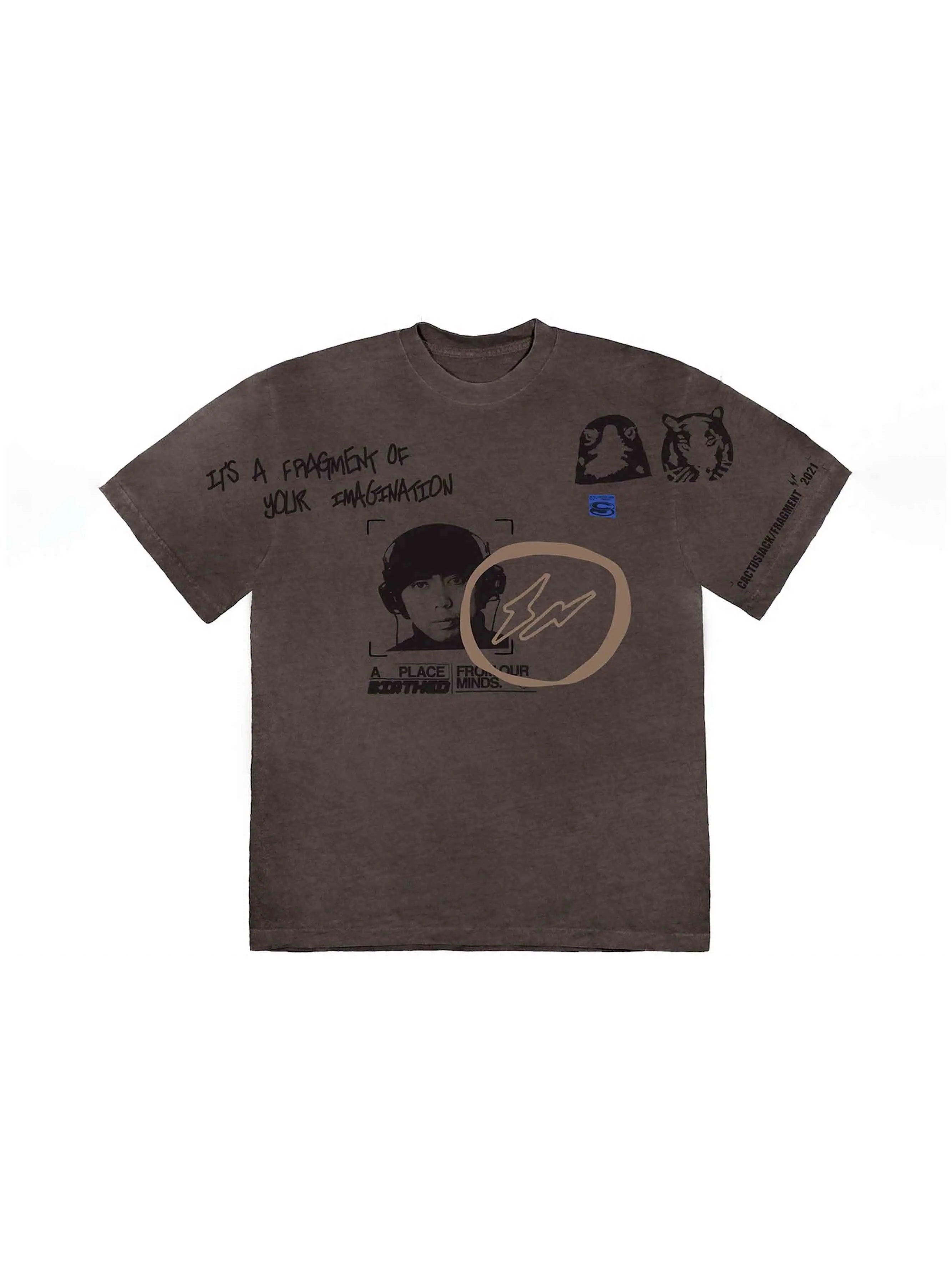 Travis Scott Cactus Jack For Fragment Hiroshi Tee Brown Pepper - Prior