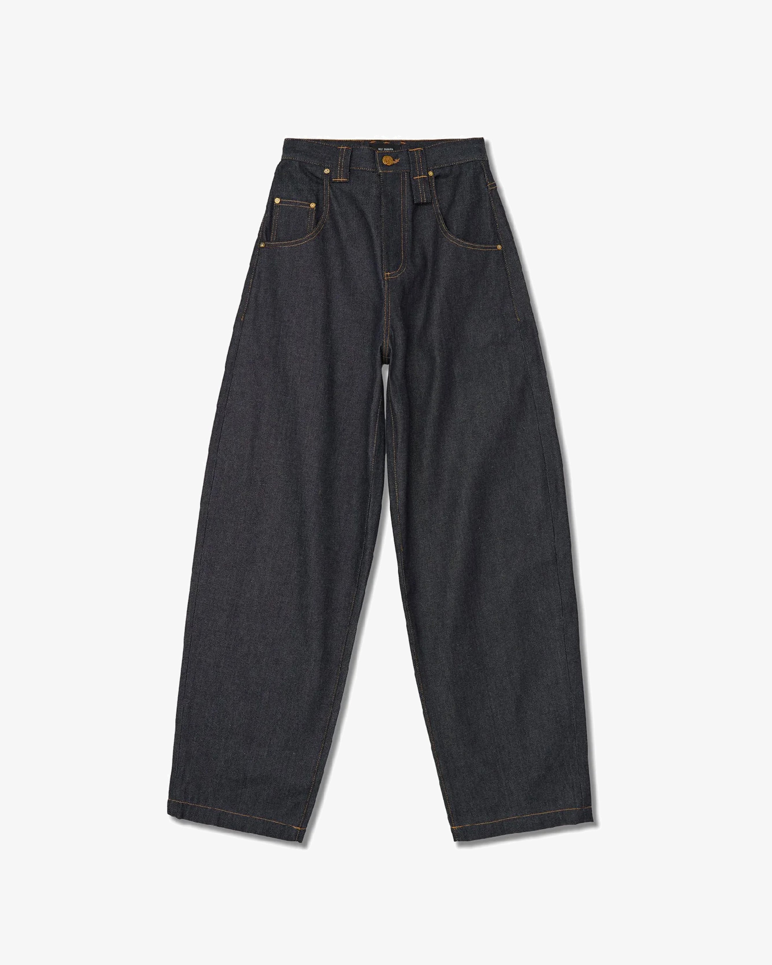 Willy Chavarria Blue Tapered Bad Girl Jeans