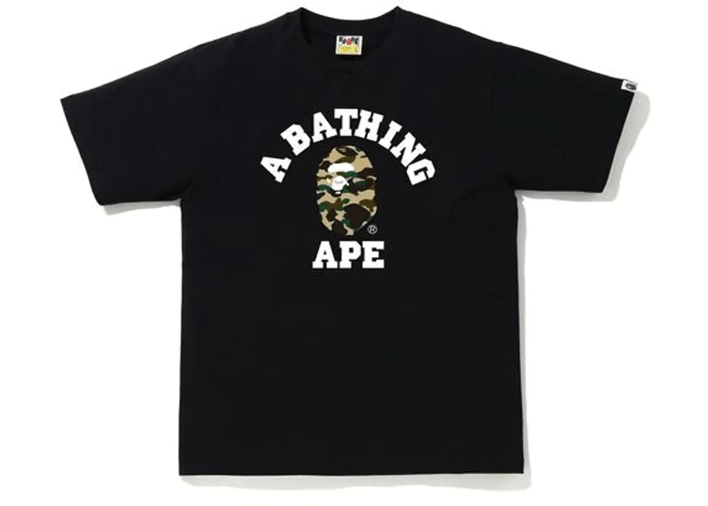BAPE 1st Camo College T-Shirt Black/Yellow in Auckland, New Zealand - Shop name