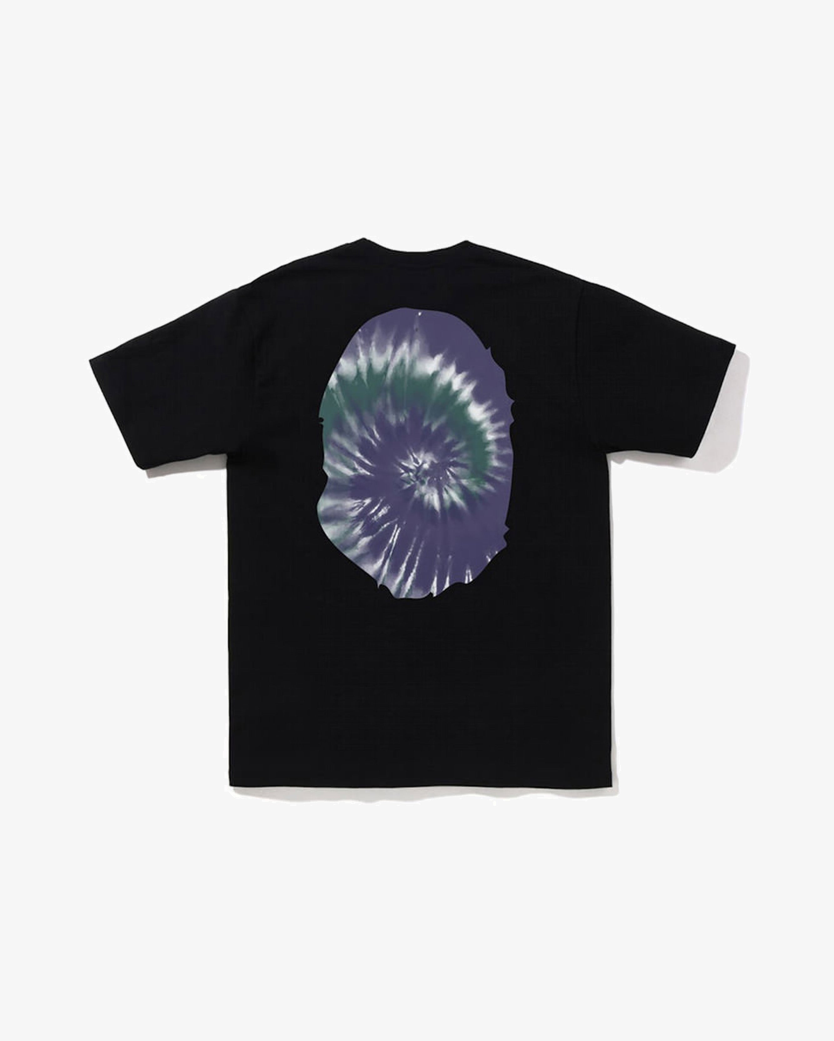 BAPE Big Ape Tie Dye Tee Black Purple