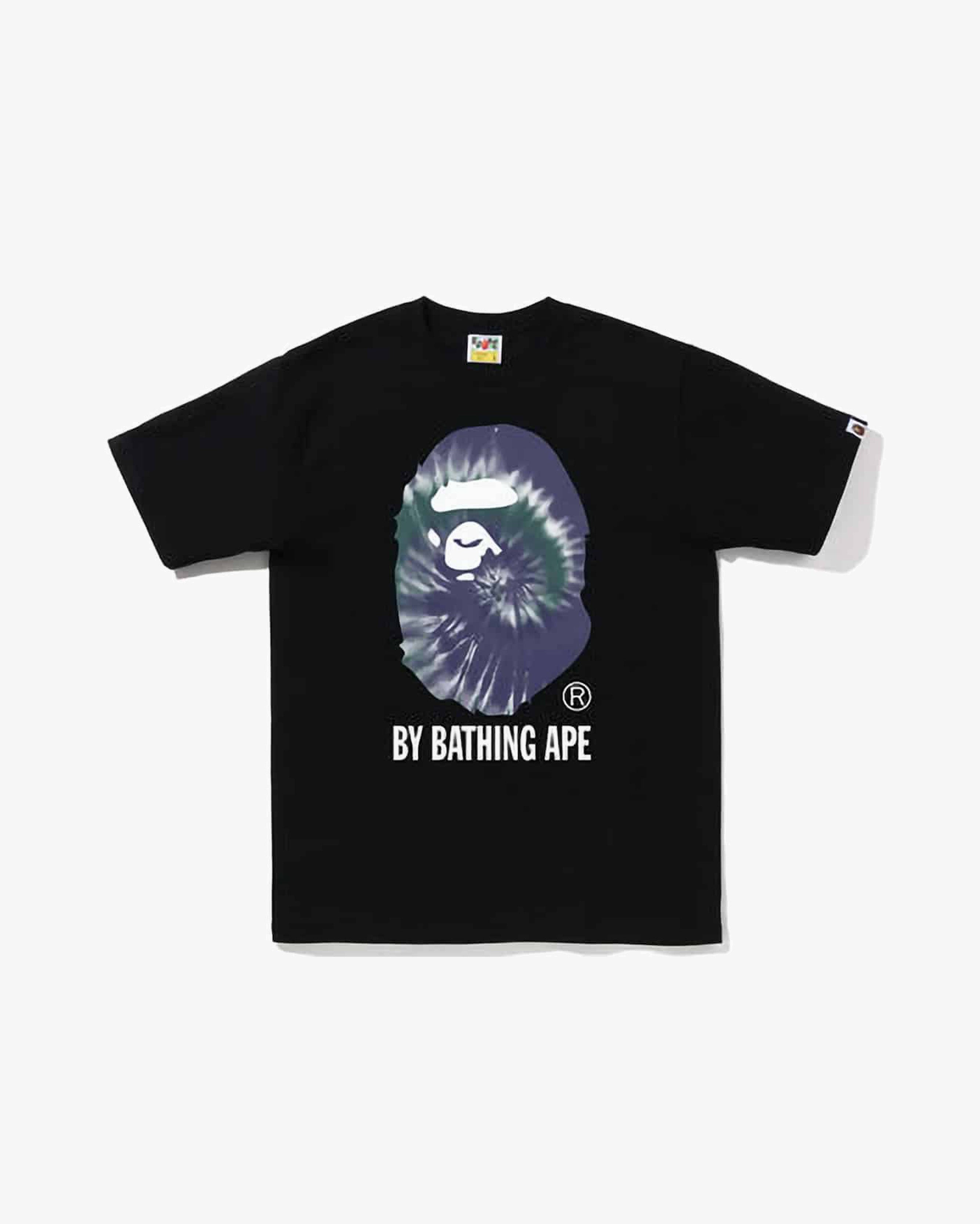 BAPE Big Ape Tie Dye Tee Black Purple