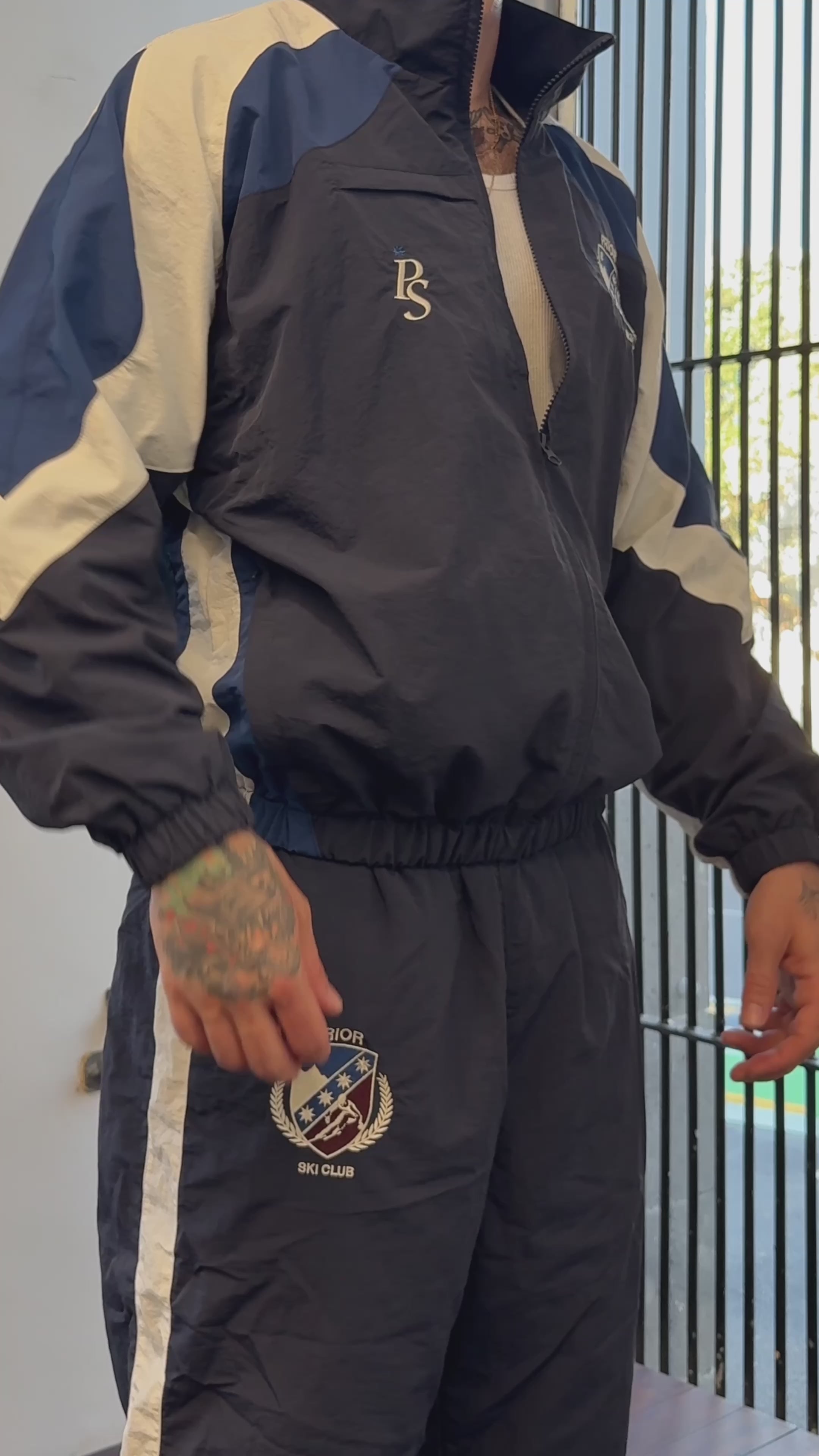 Prior Ski Collection Nylon Track Jacket