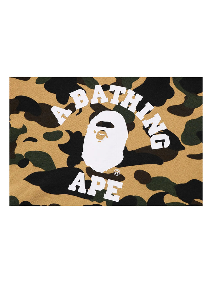 A Bathing Ape 1st Camo College Pullover Hoodie Yellow Prior