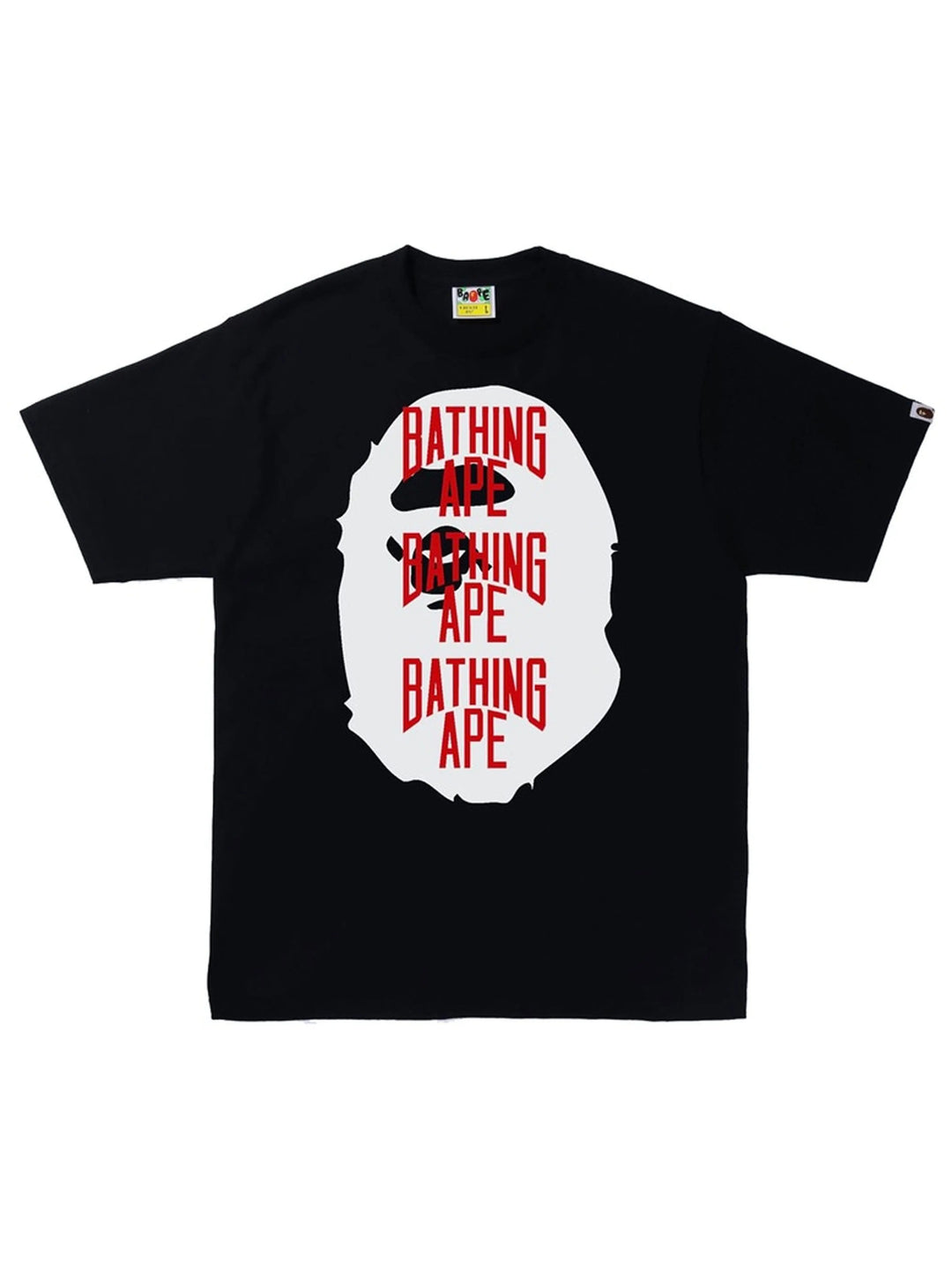 A Bathing Ape Ape Head Multi Print Tee Black/White/Red Prior