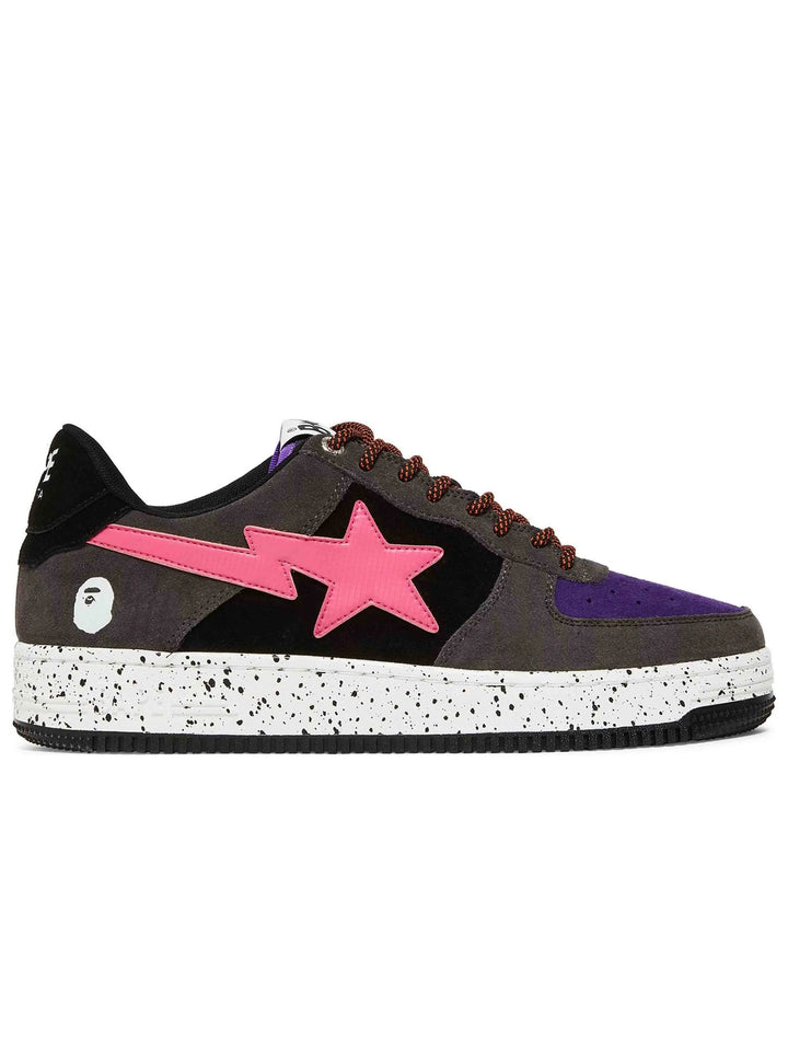 A Bathing Ape Bape Sta Black Grey Pink Suede Prior