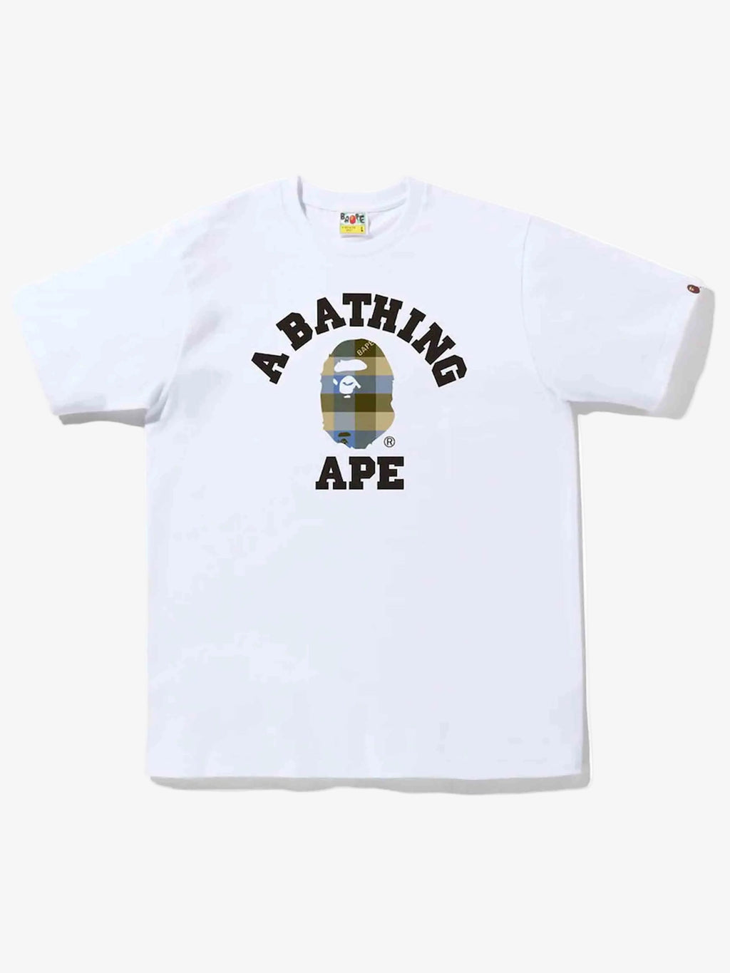 A Bathing Ape Block Check College Tee Prior