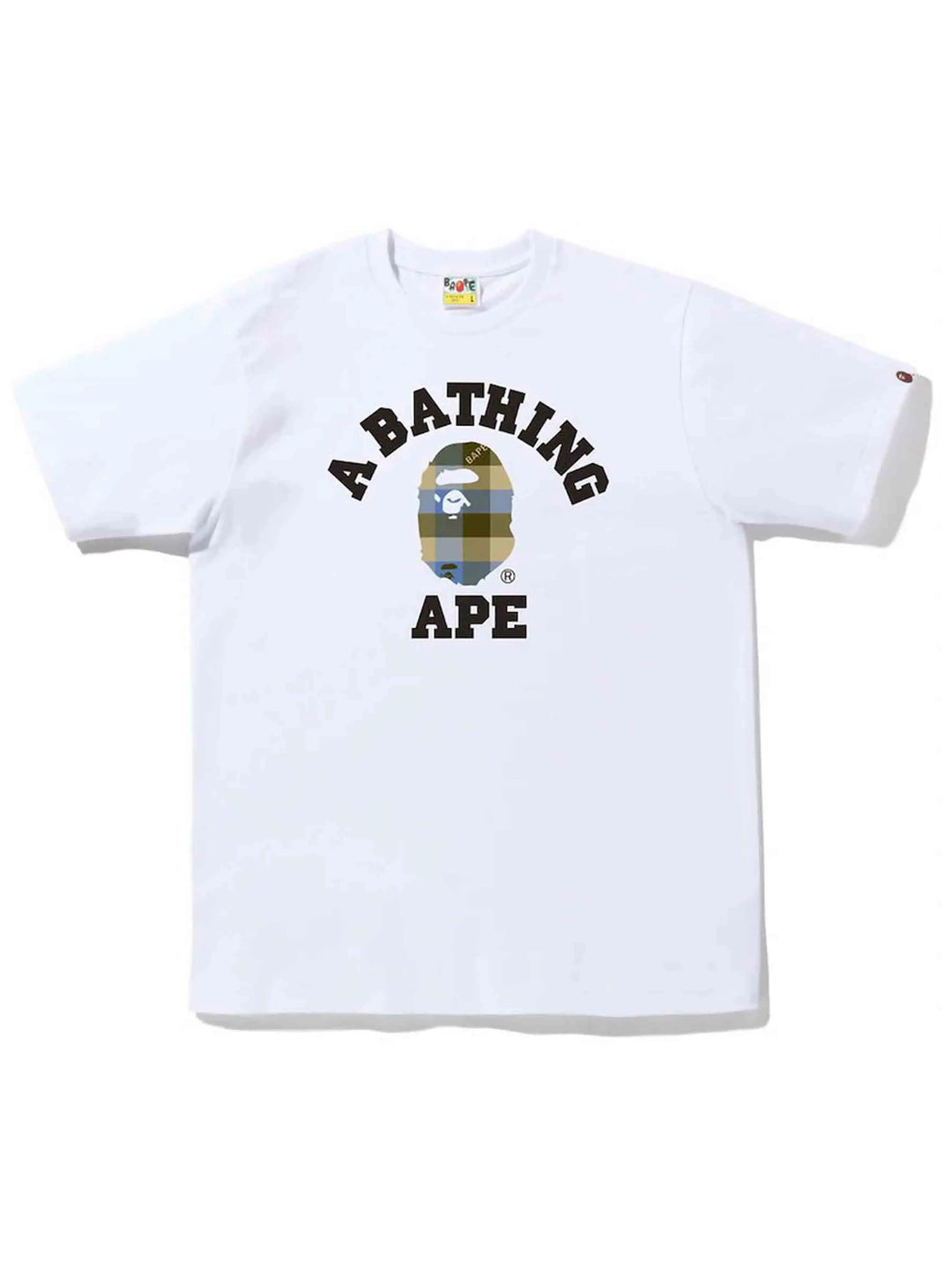 A Bathing Ape Block Check College Tee Prior