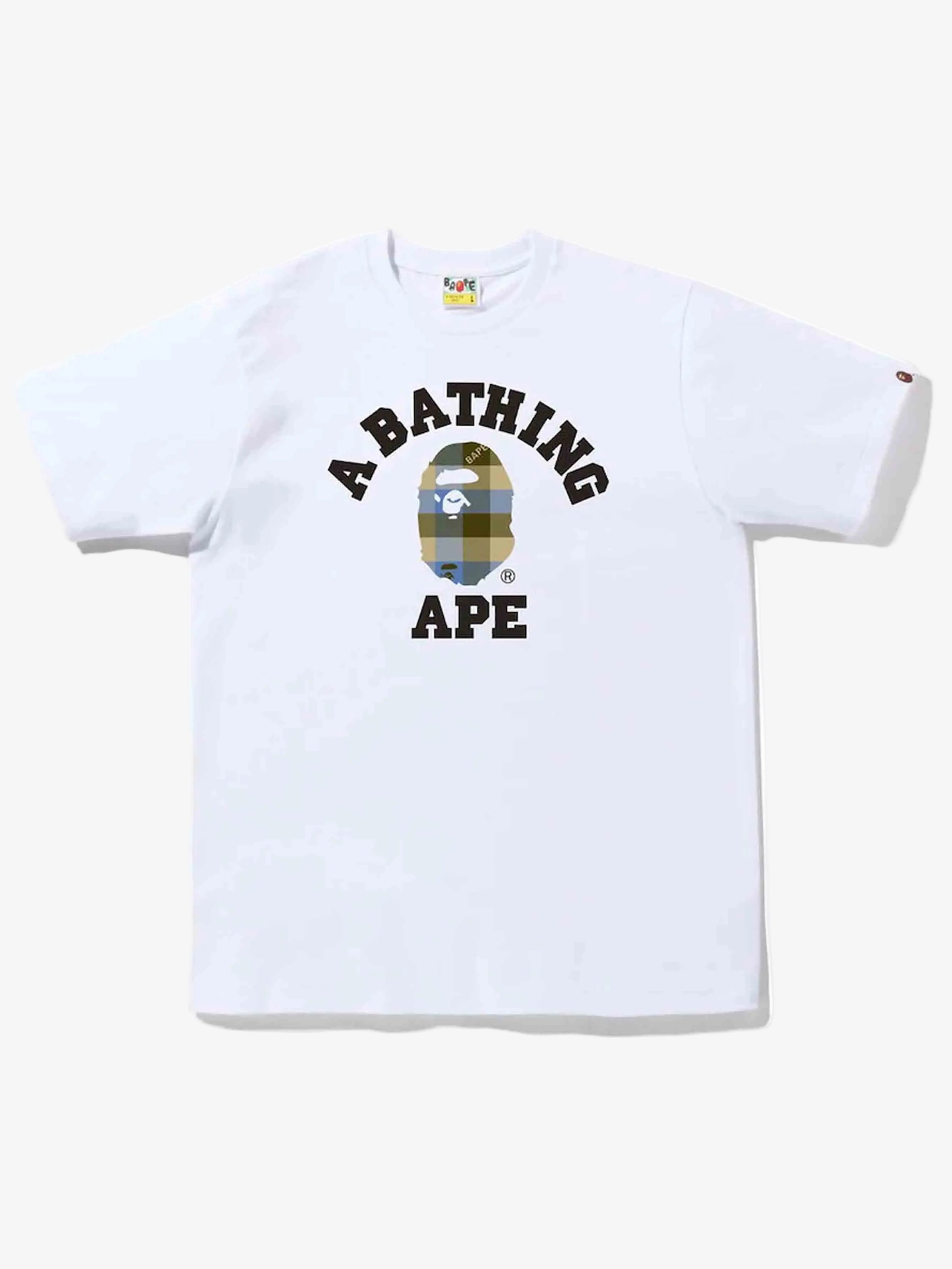 A Bathing Ape Block Check College Tee Prior