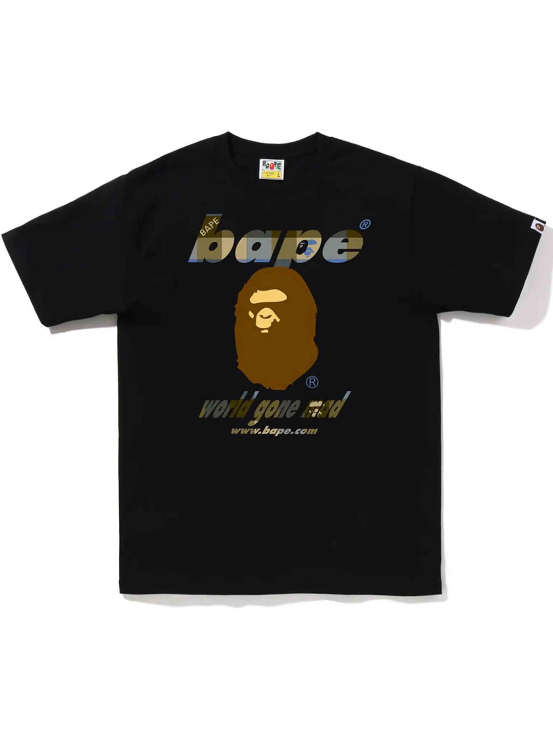 A Bathing Ape Block Check WGM Ape Head Tee Prior