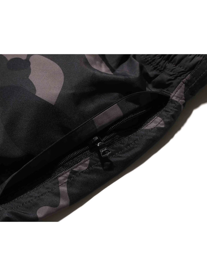 A Bathing Ape Color Camo Shark Beach Shorts Black Prior