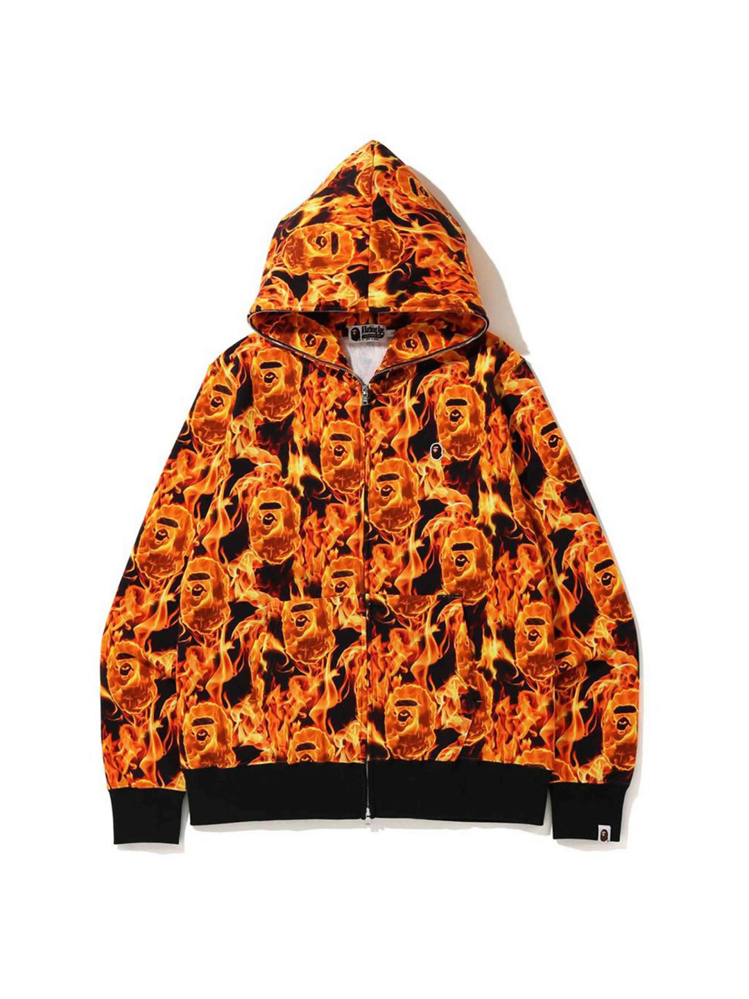 A Bathing Ape Flame Hoodie Orange A Bathing Ape