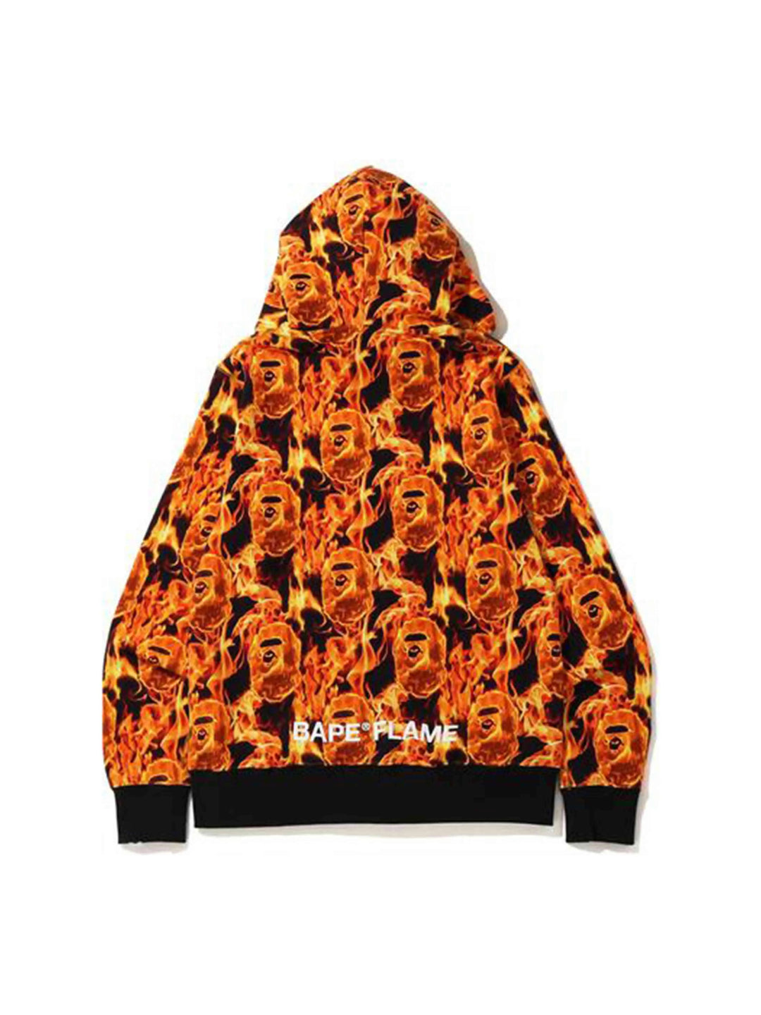 A Bathing Ape Flame Hoodie Orange A Bathing Ape