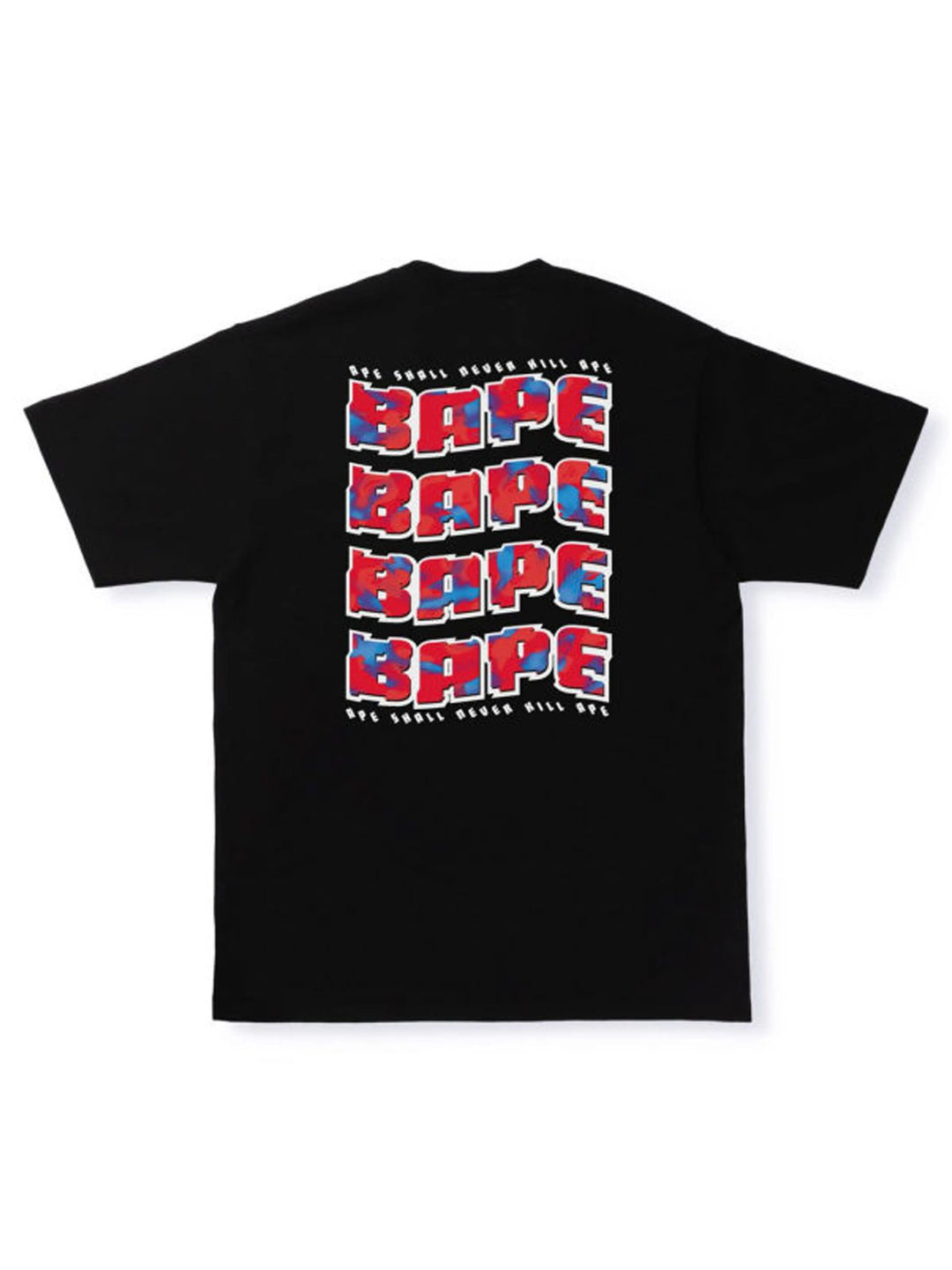 A Bathing Ape Stroke Camo Distortion Tee Black/Red Prior