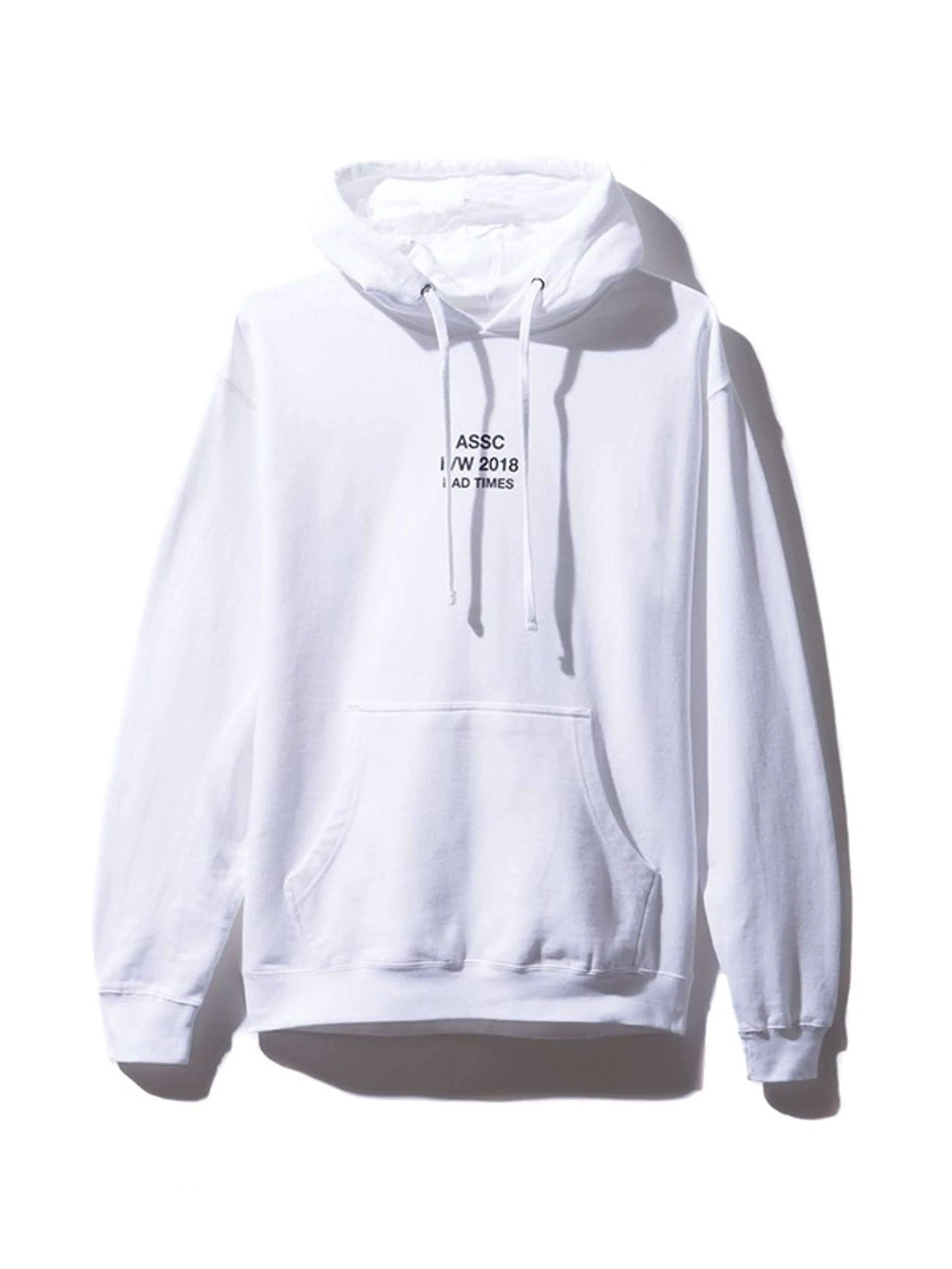 Anti Social Social Club Bad Times Hoodie White Streetwear Prior