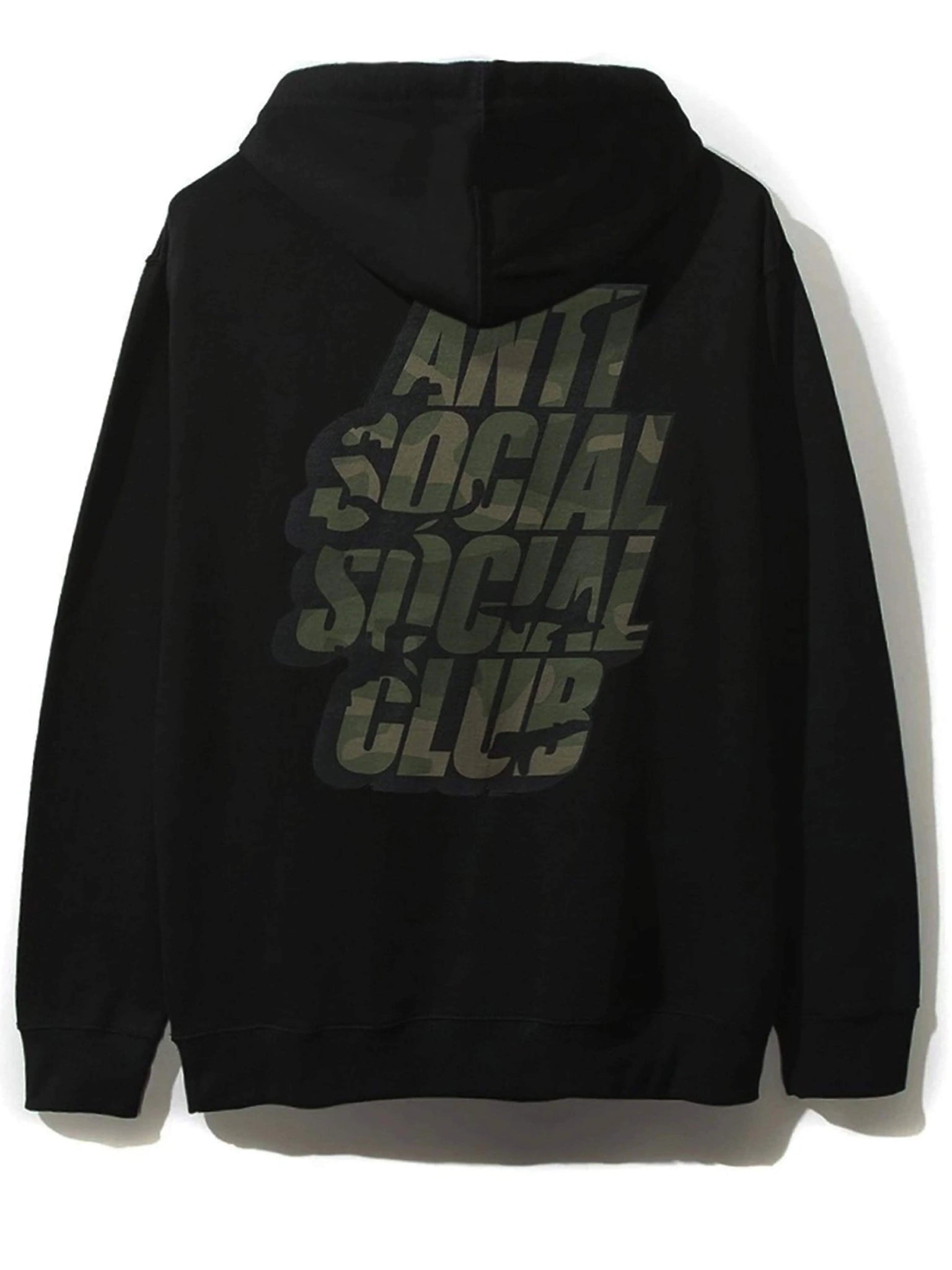 Anti Social Social Club Blocked Camo Hoodie Black Anti Social Social Club