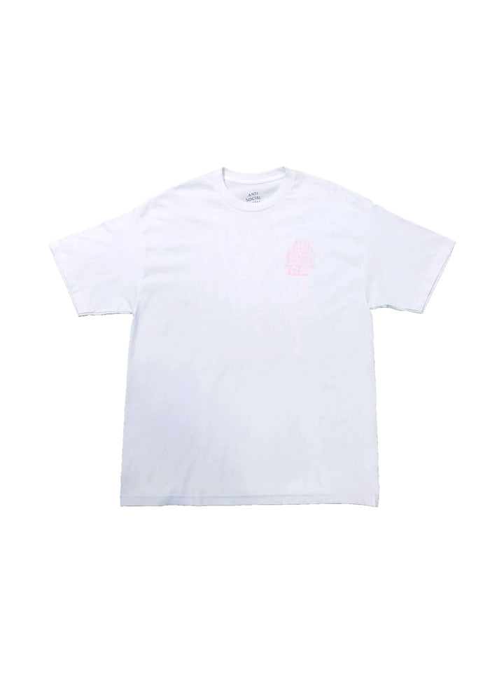 Anti Social Social Club Blocked Tee Pink/White XL Anti Social Social Club