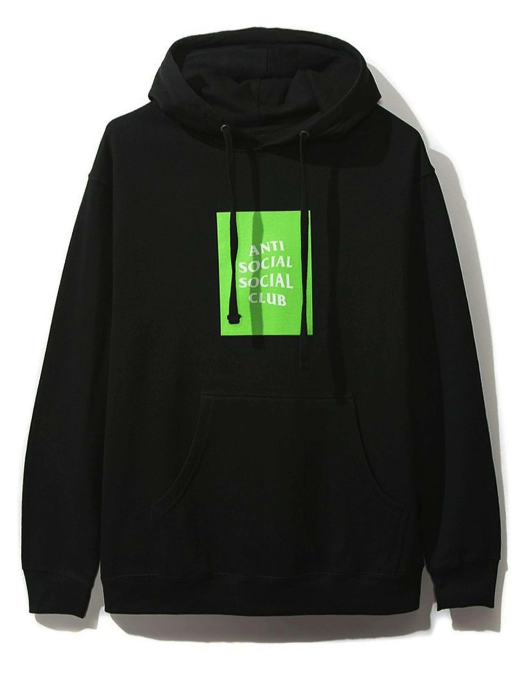 Anti Social Social Club Box Logo Hoodie Neon Green Anti Social Social Club