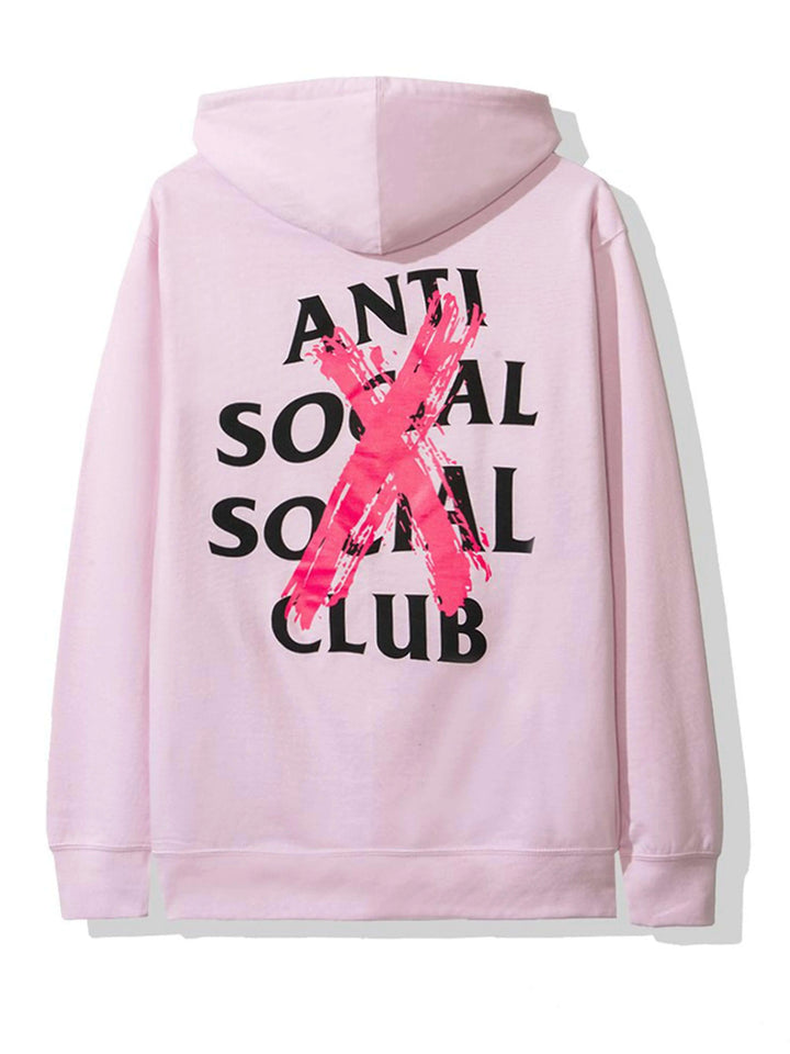 Anti Social Social Club Cancelled Hoodie Pink Prior