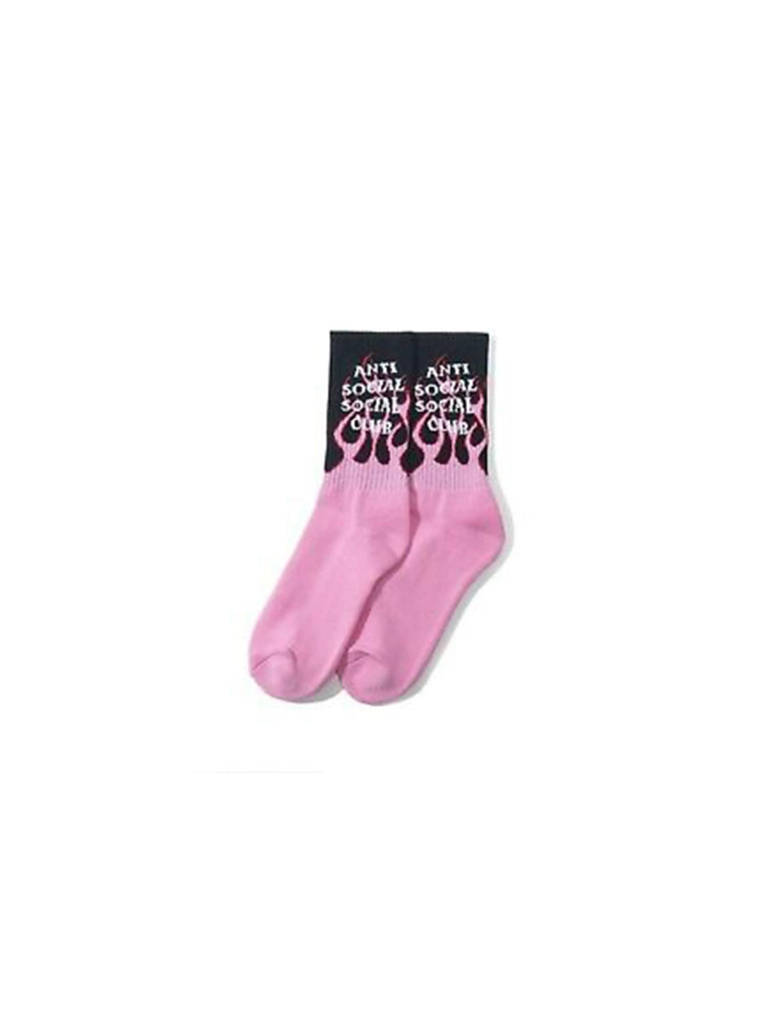 Anti Social Social Club Flame Socks Black Prior