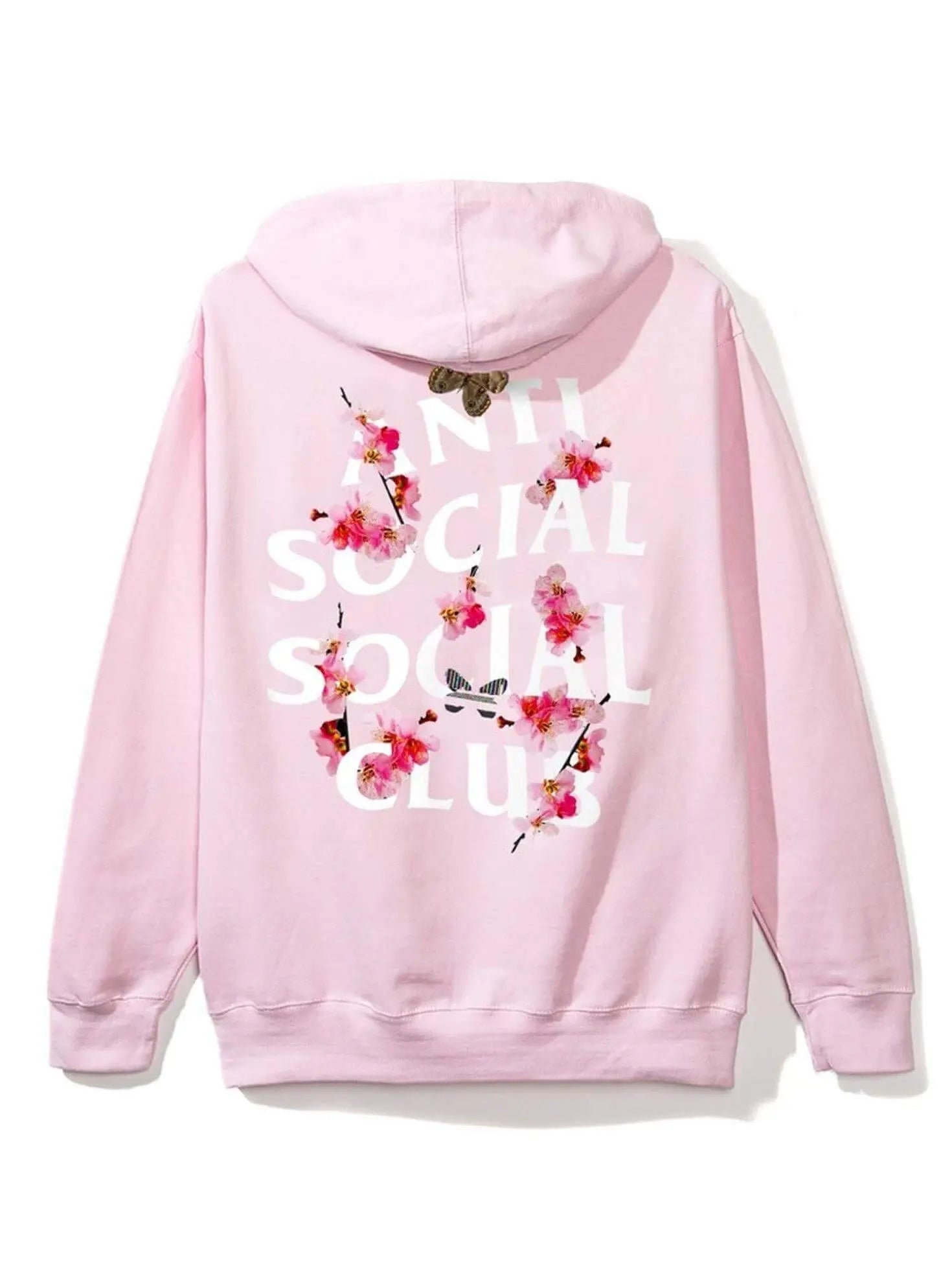 Anti Social Social Club Kkoch Zip Up Hoodie Pink Anti Social Social Club