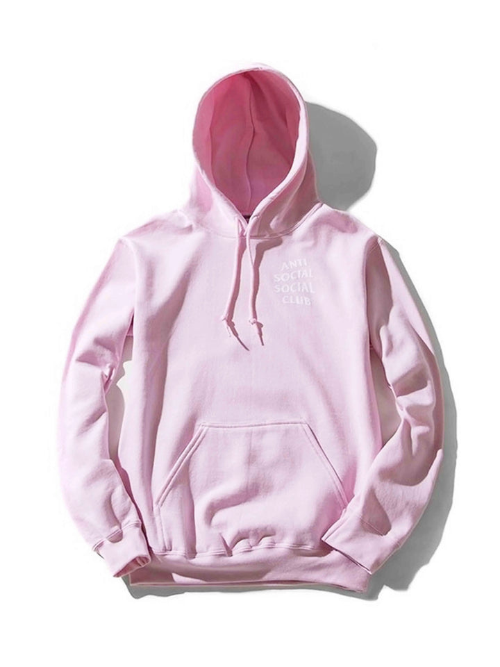 Anti Social Social Club Logo Hoodie Pink M Anti Social Social Club