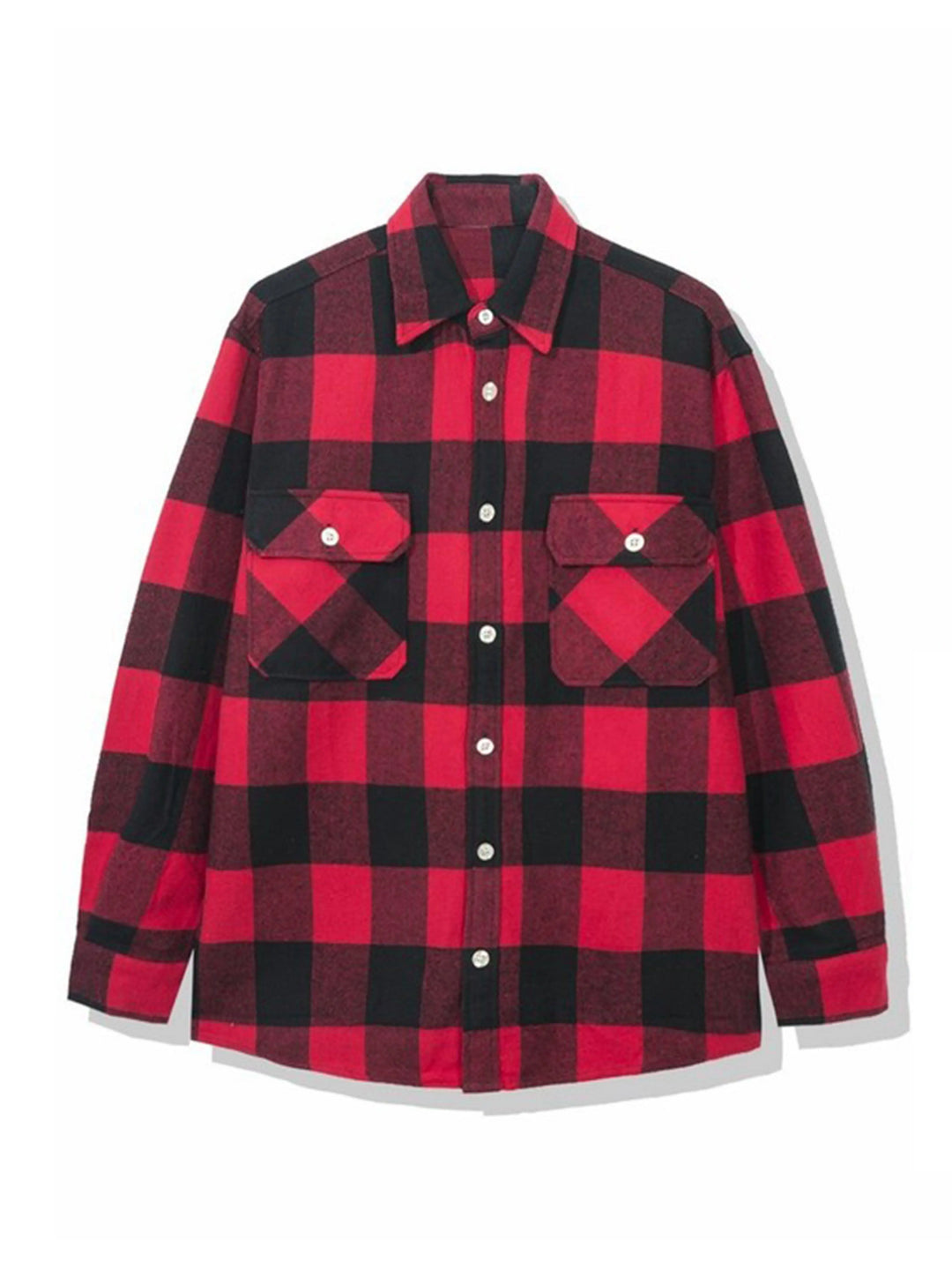 Anti Social Social Club Rainbow Kkoch Logo Flannel Shirt Red Anti Social Social Club