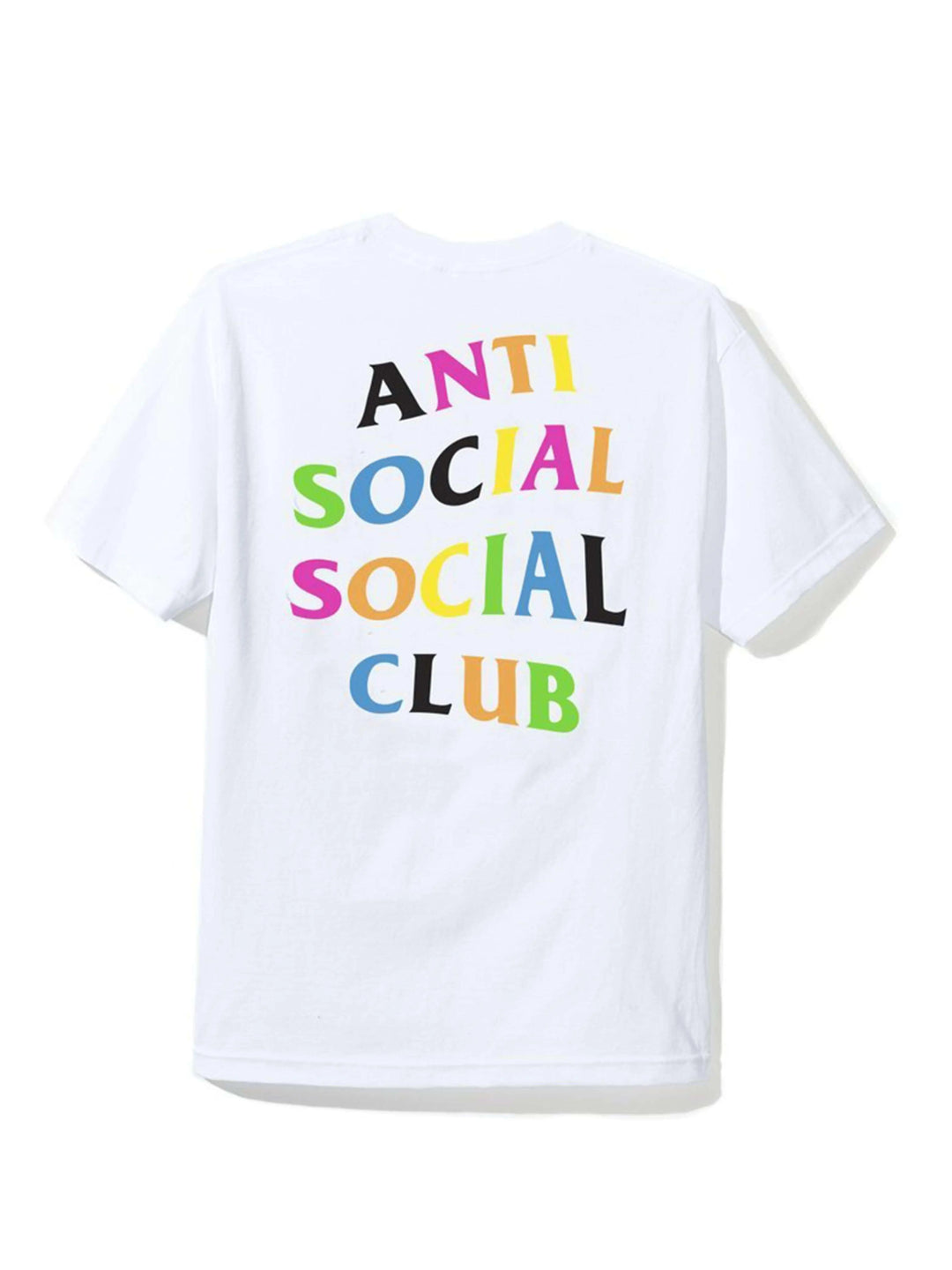 Anti Social Social Club Rainbow Logo Tee White L Anti Social Social Club