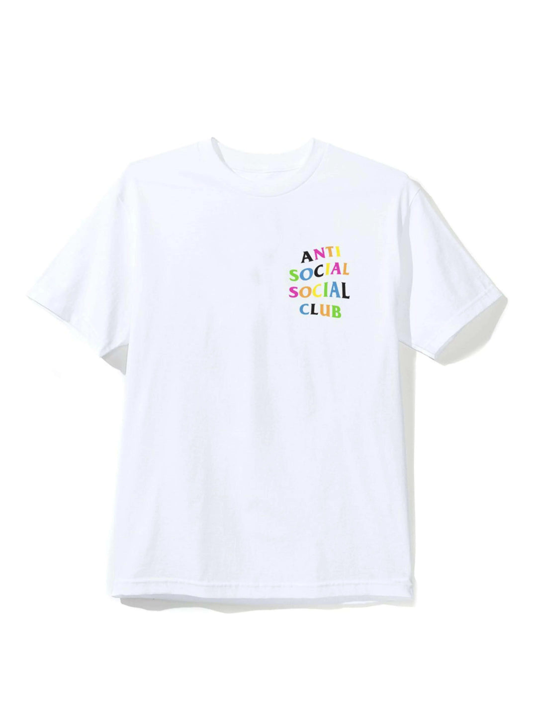 Anti Social Social Club Rainbow Logo Tee White L Anti Social Social Club