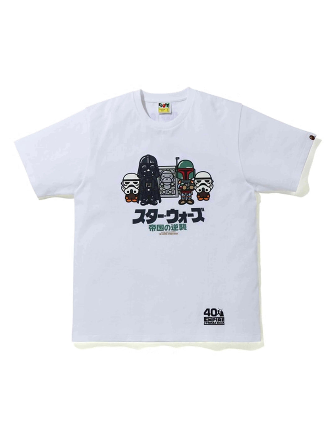 BAPE X Star Wars Baby Milo Carbonite Tee White XL A Bathing Ape